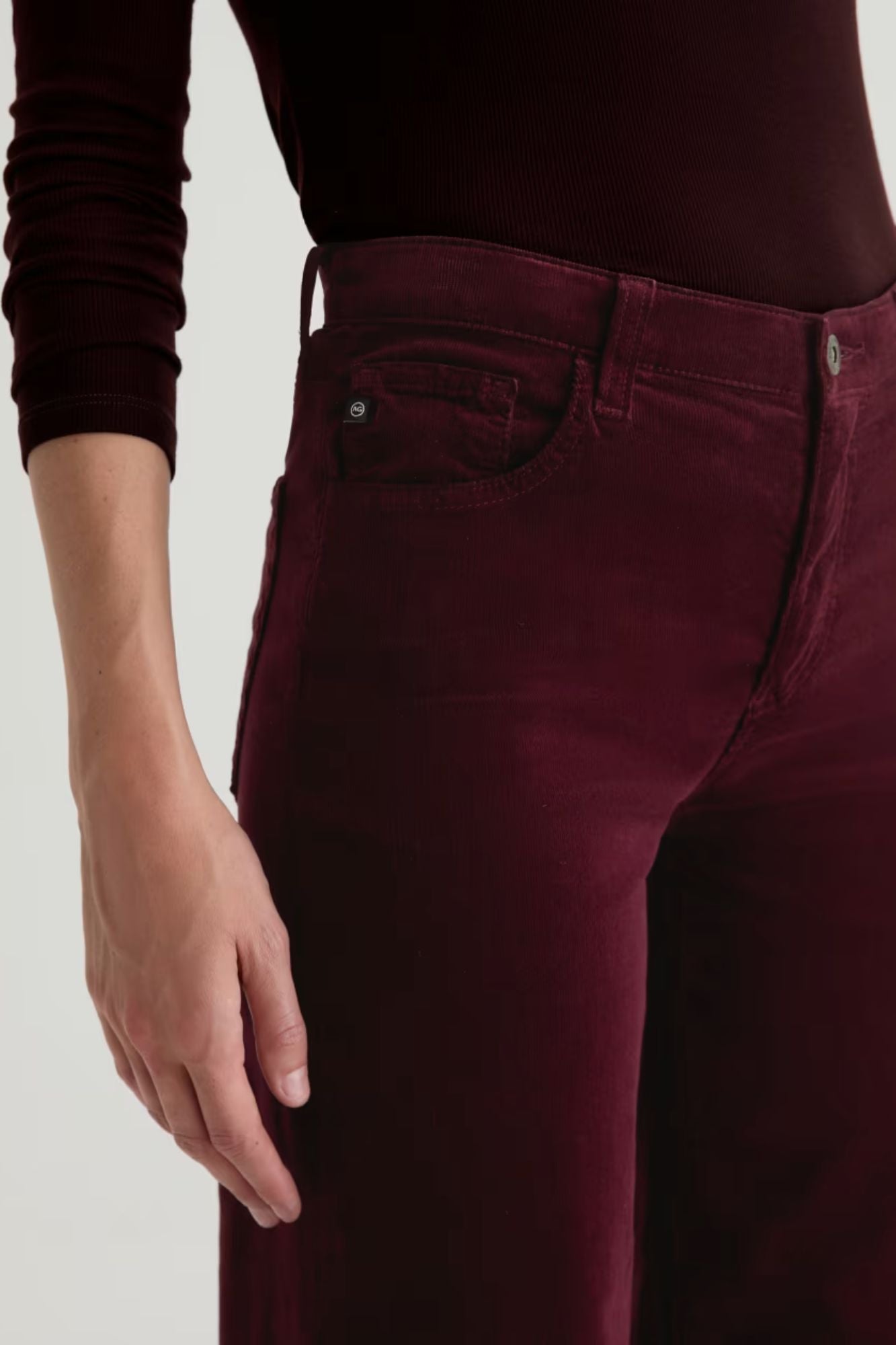 Saige Wide Leg Crop Cordouroy