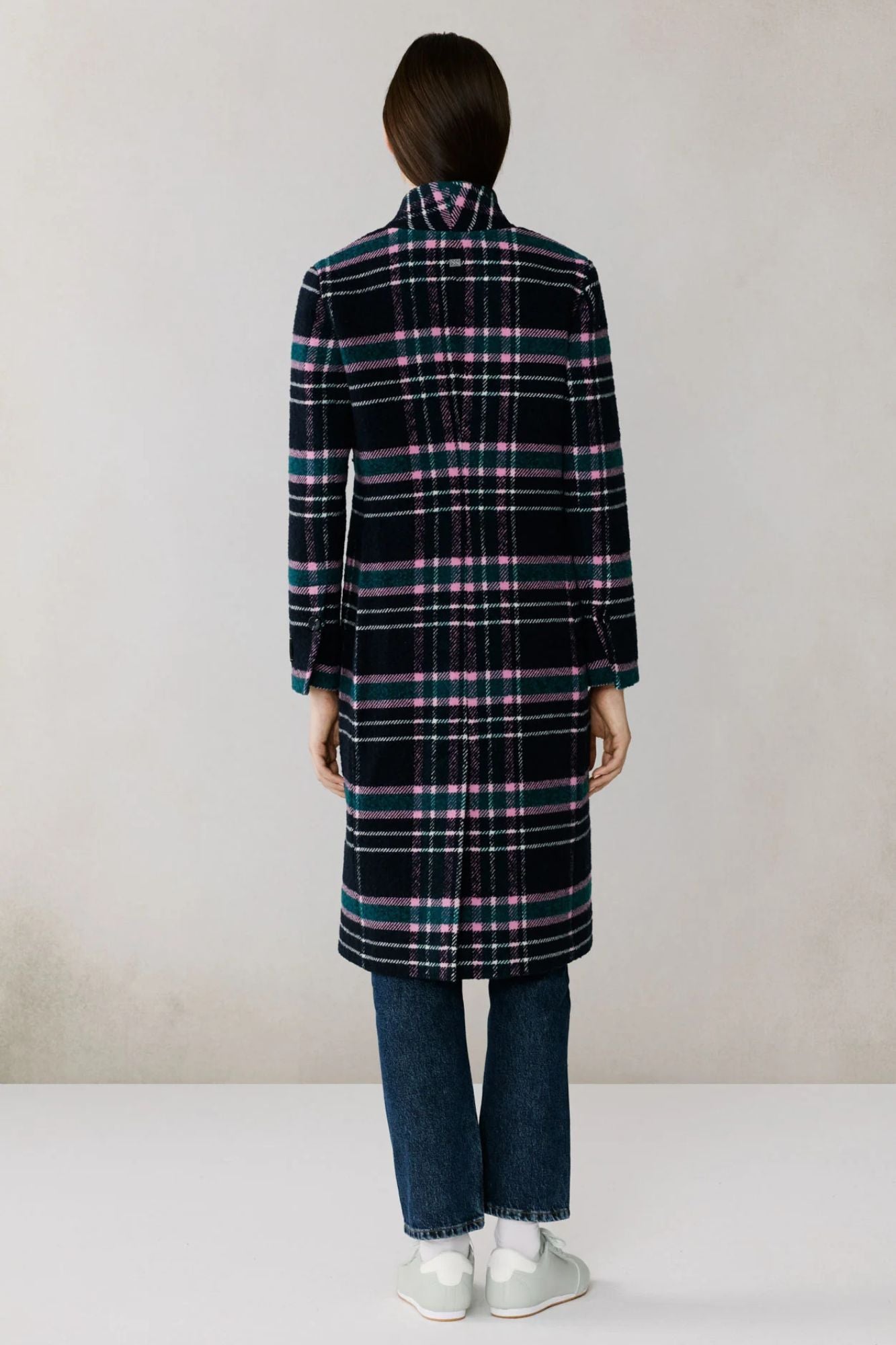 Diane Plaid Midi Coat