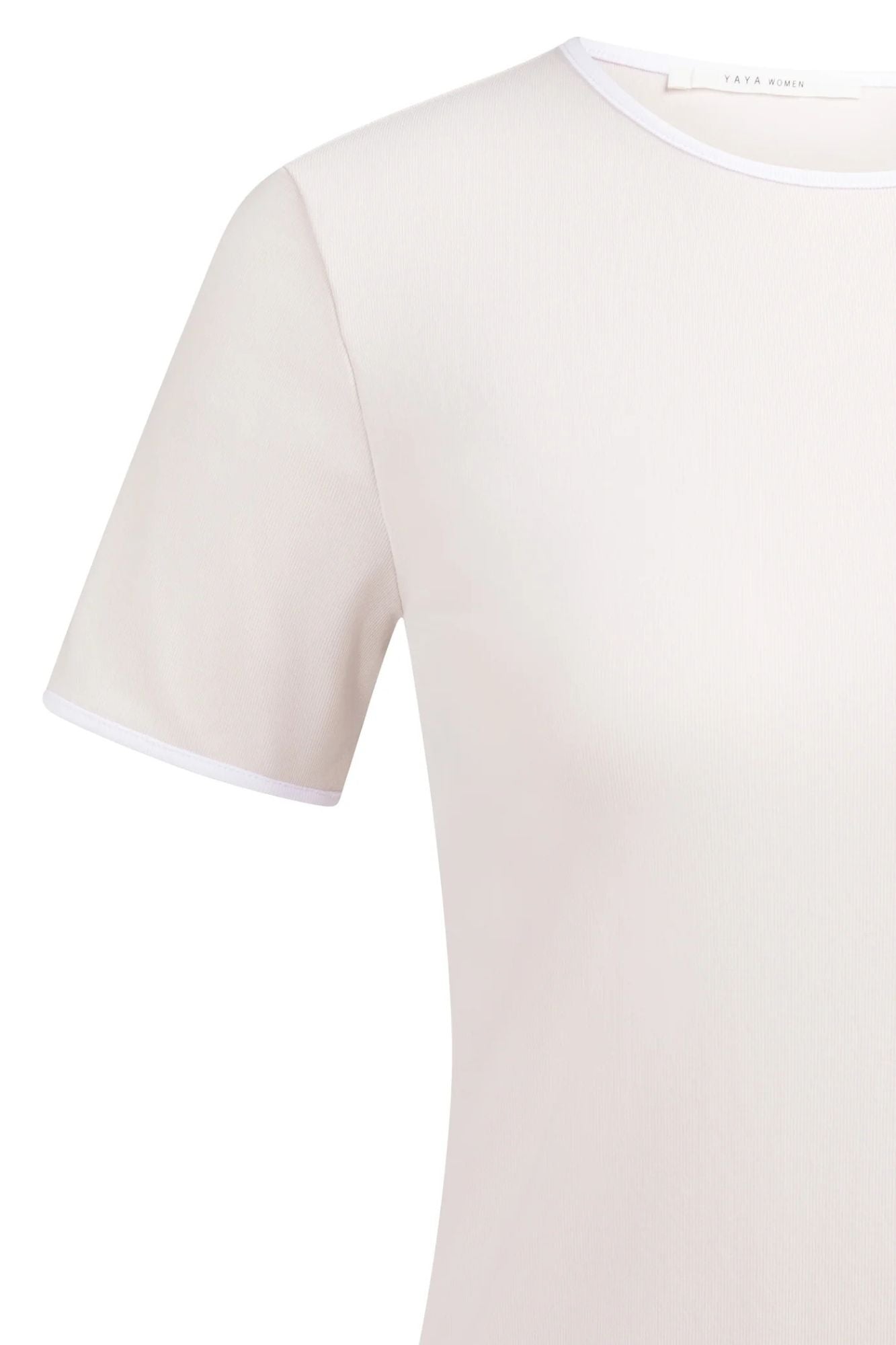 T-Shirt With Contrast Binding