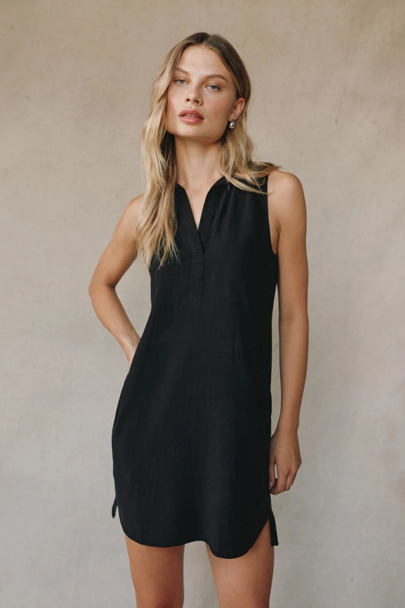 Sleeveless A Line Dress