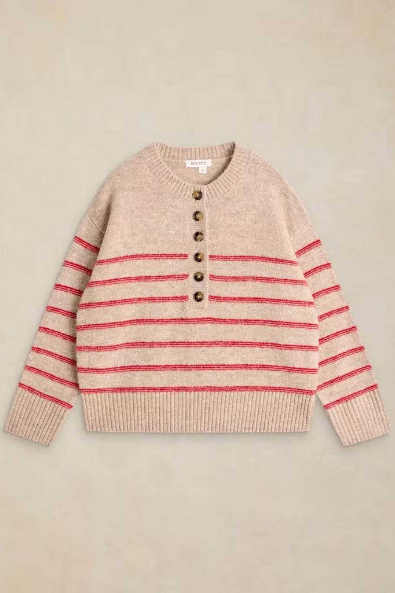 Stripe Henley Jumper