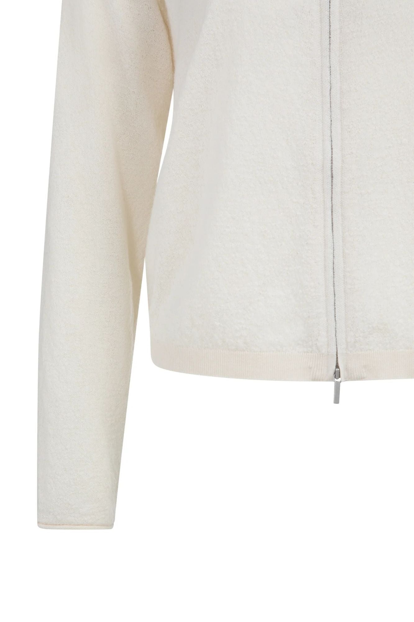 Textured Cardigan High Neck