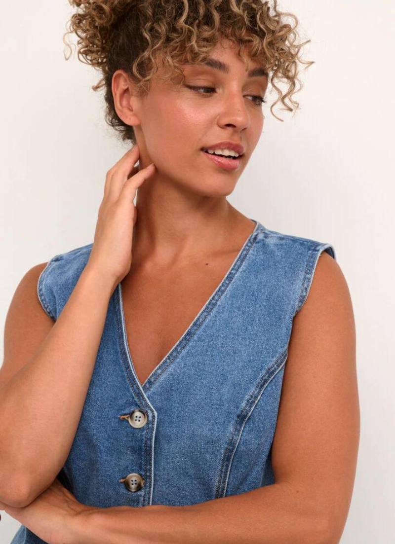 Gilet en jean Fatima