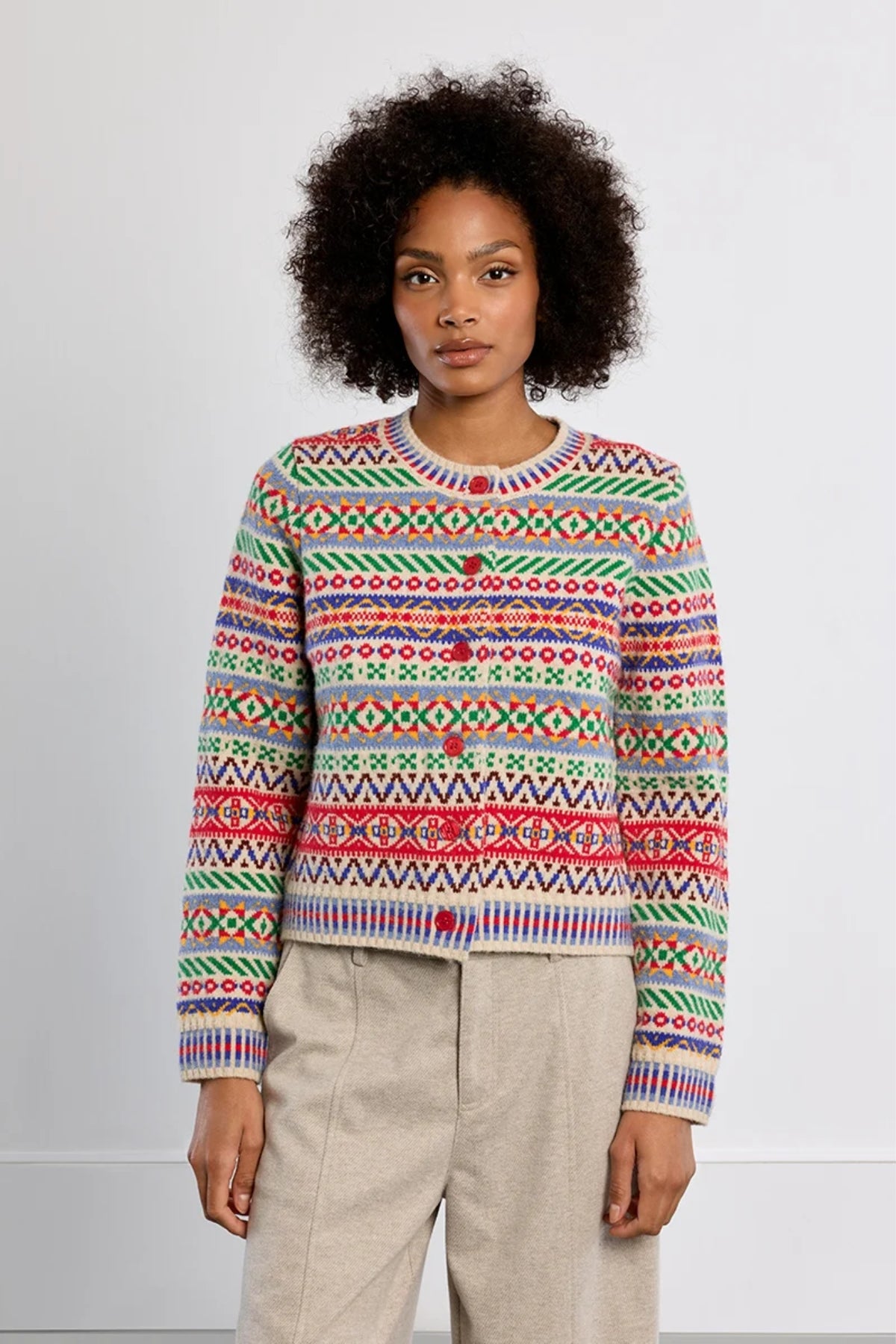 Tibetan Pattern Cardigan