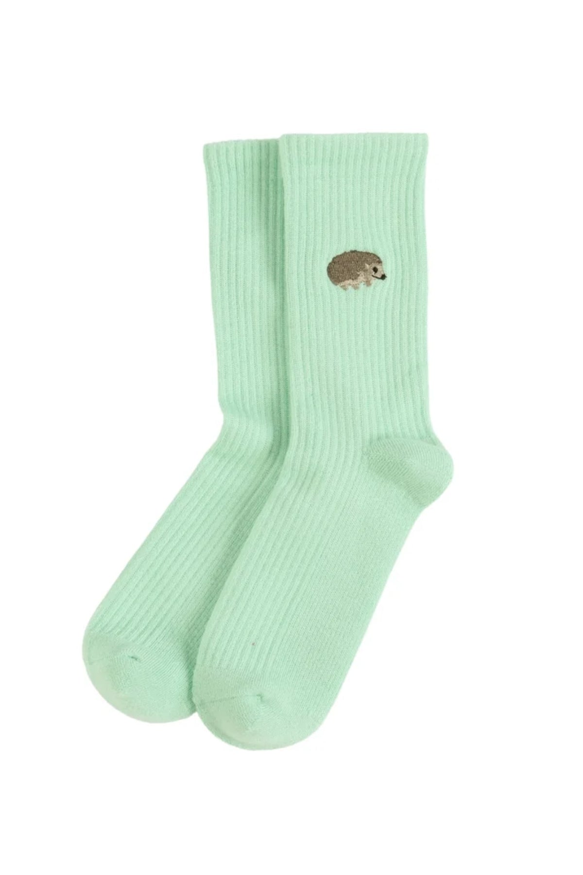 Ribbed Save the Hedgehogs Socks