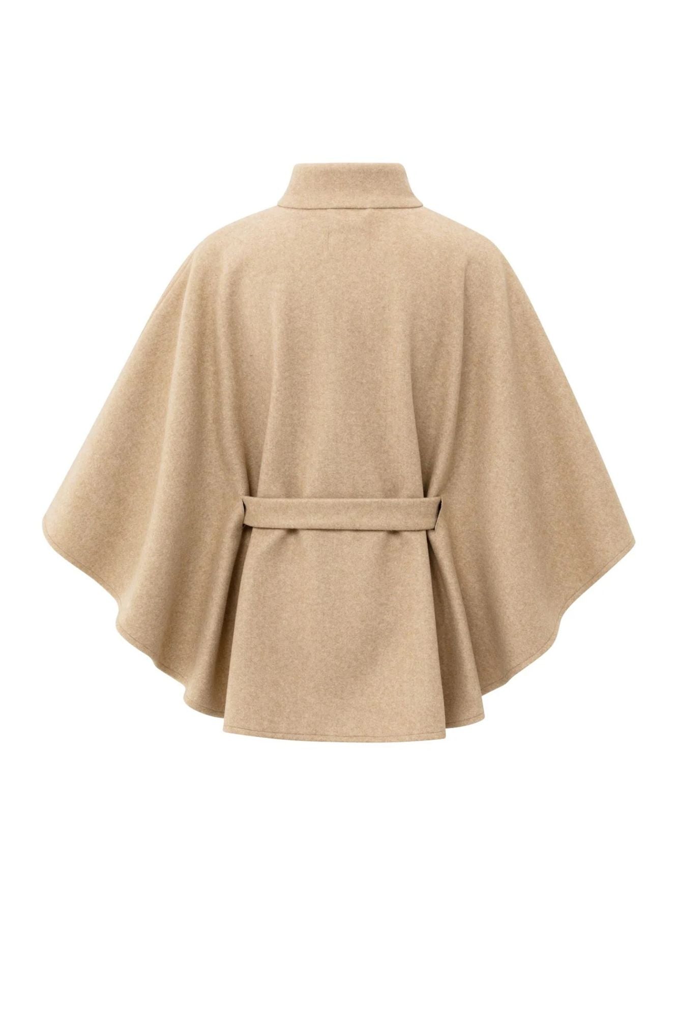 Woven Poncho With Collar