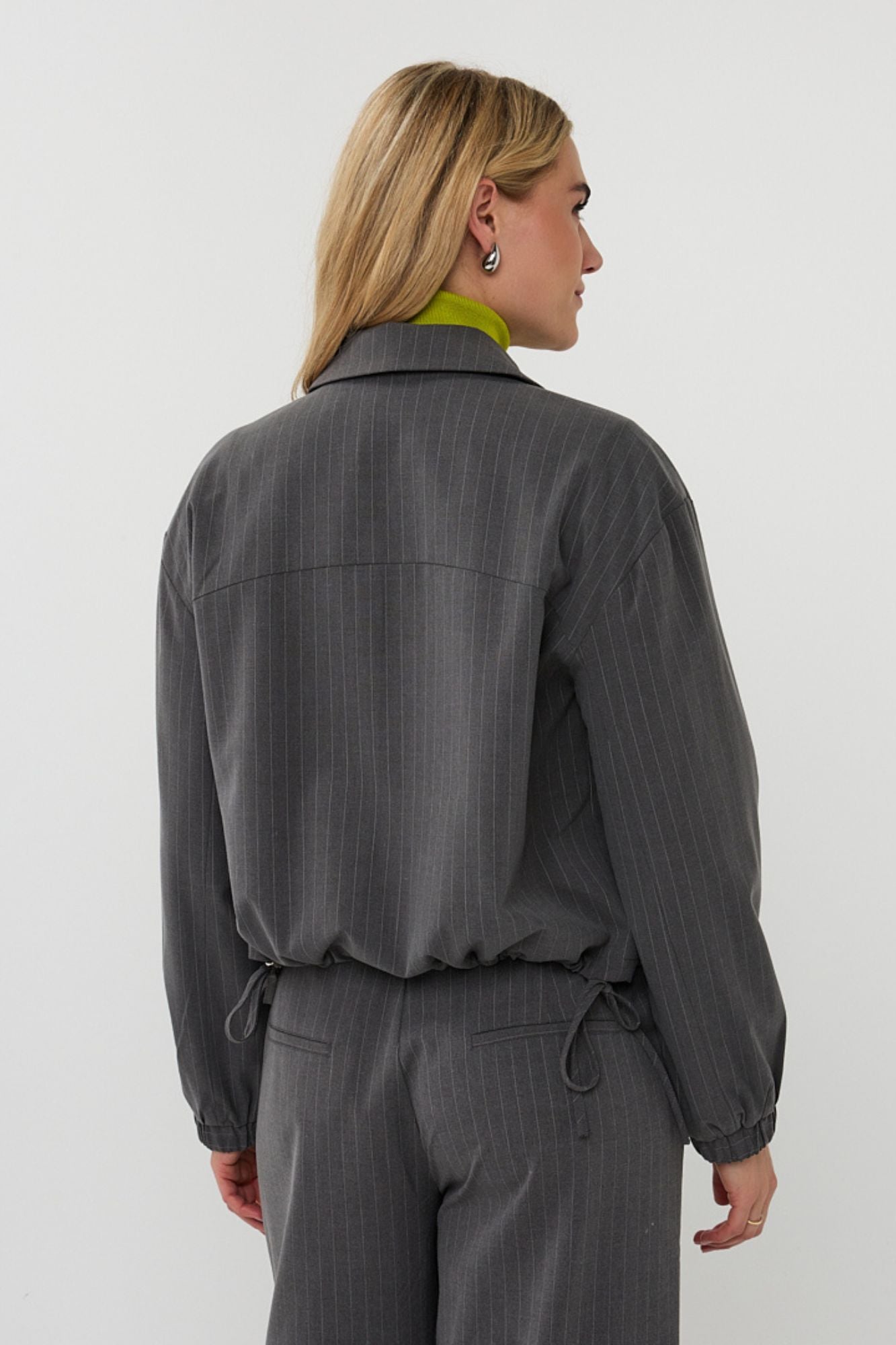 Jacket Bomber Pinstripe - Indigo Bay