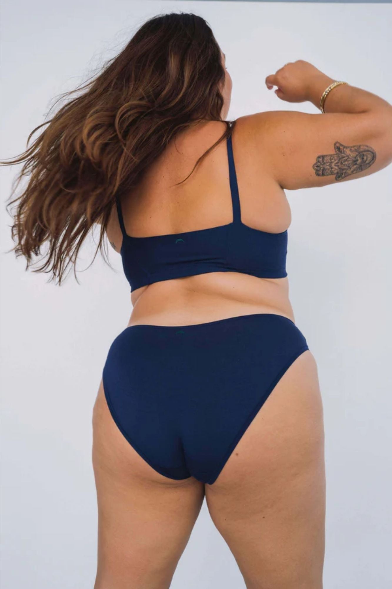 High Rise Bikini Mineral Undies | Navy