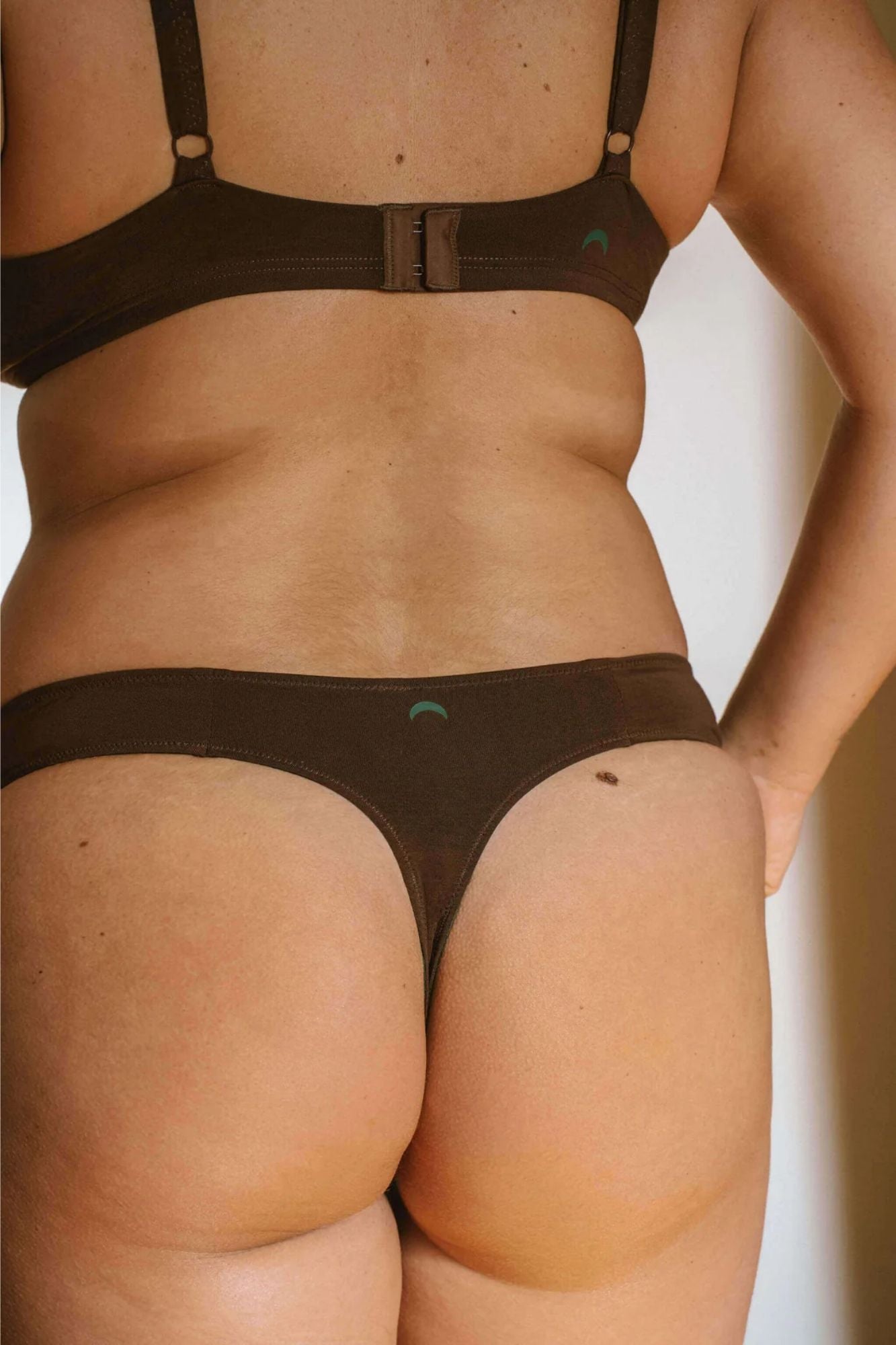 Low Profile Thong Mineral Undies  | Brown