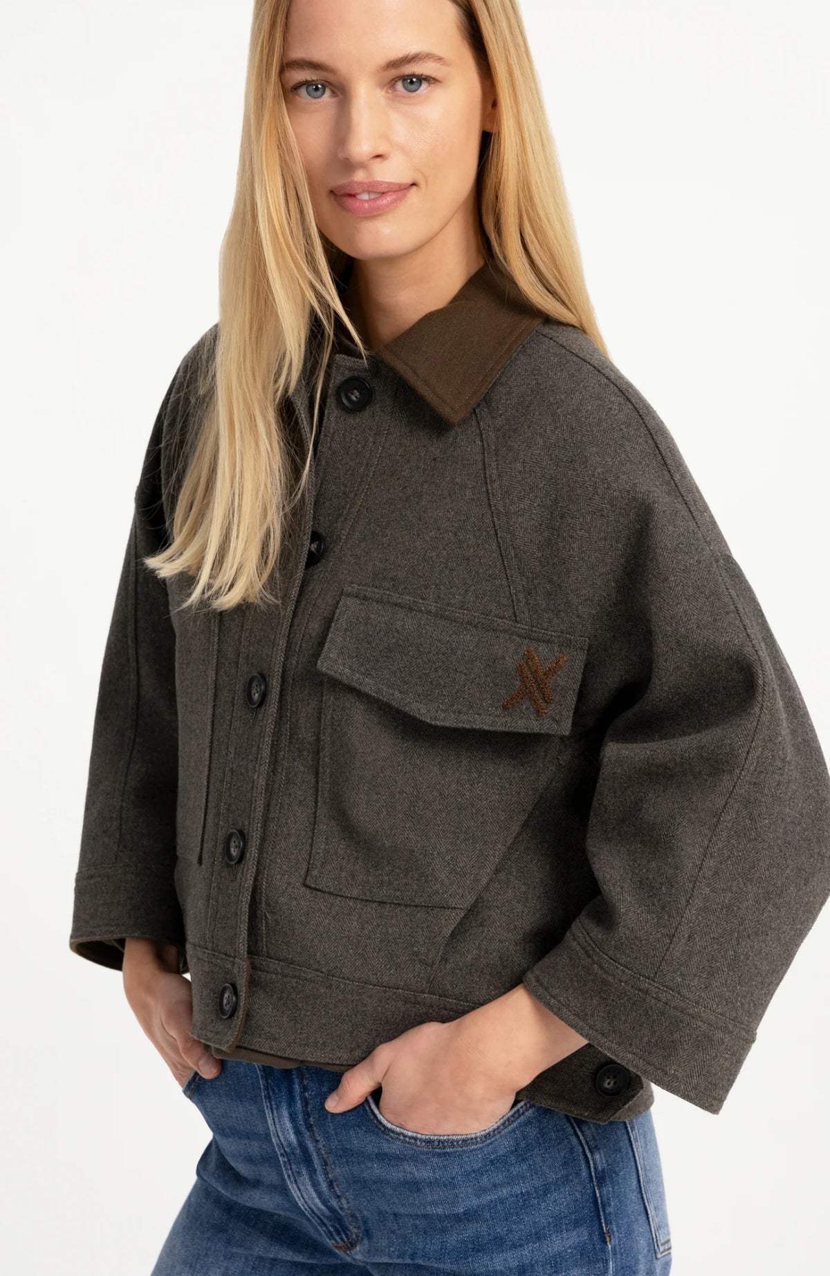 Oversized Wool Mix Jacket