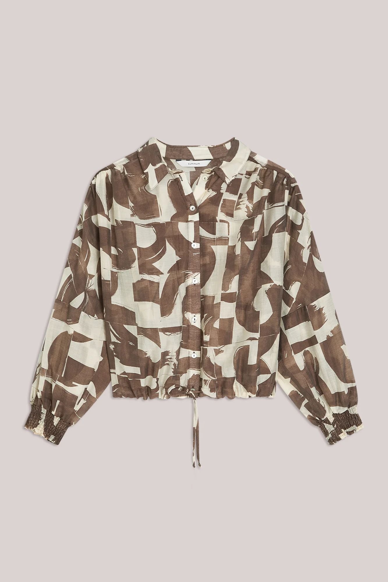 Boxy Blouse with Graphic Print