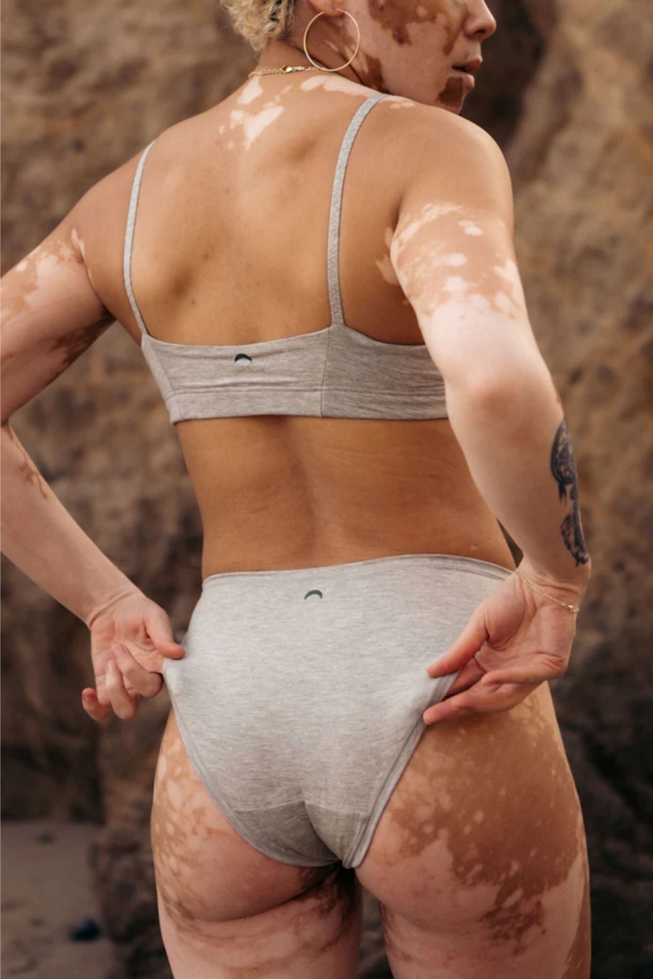 High Rise Bikini Mineral Undies | Grey
