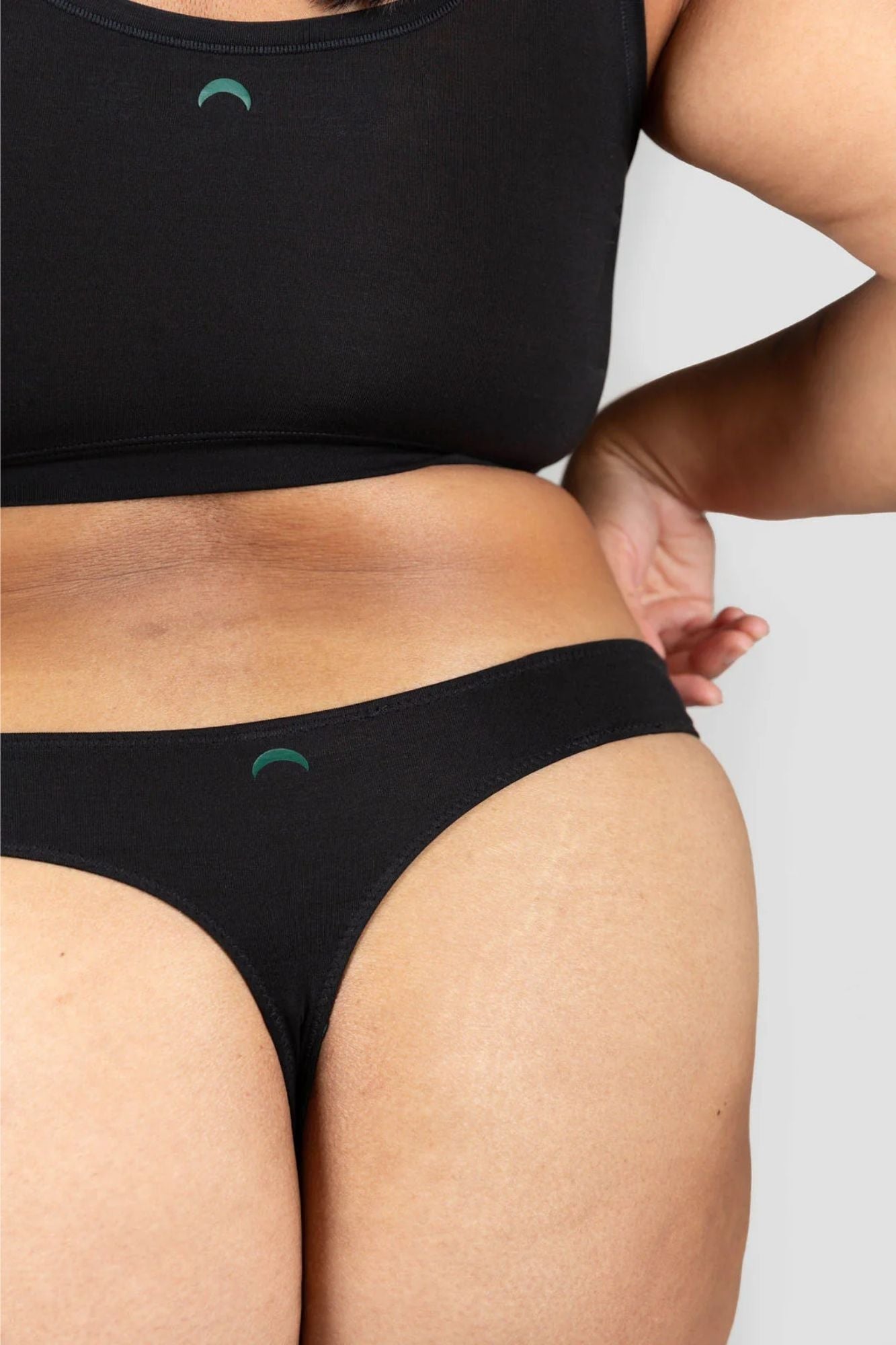 Low Profile Thong Mineral Undies | Black