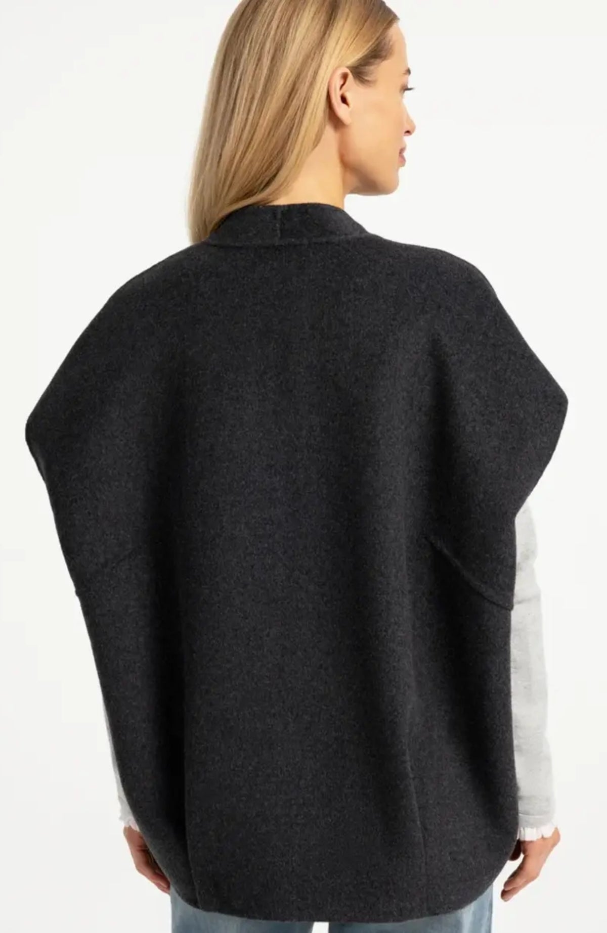 Oversized Wool Mix Vest