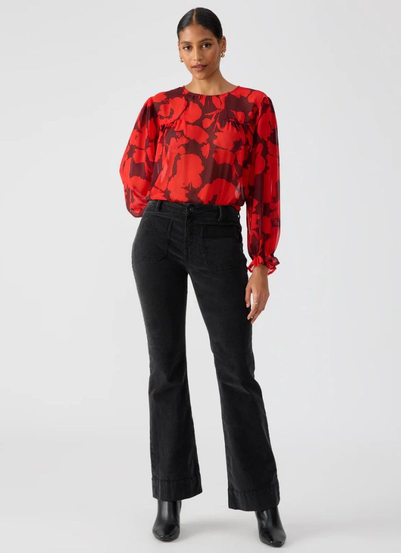 Corduroy Marine Flare Pant