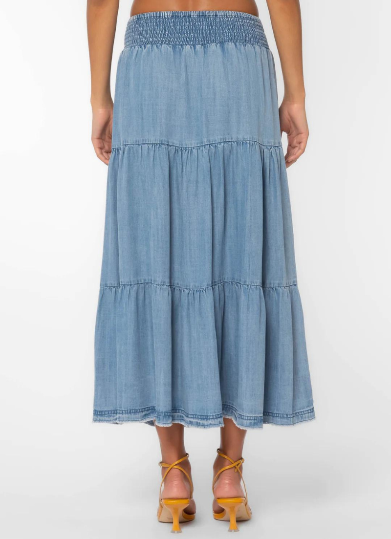 Jupe en jean bleu Irene