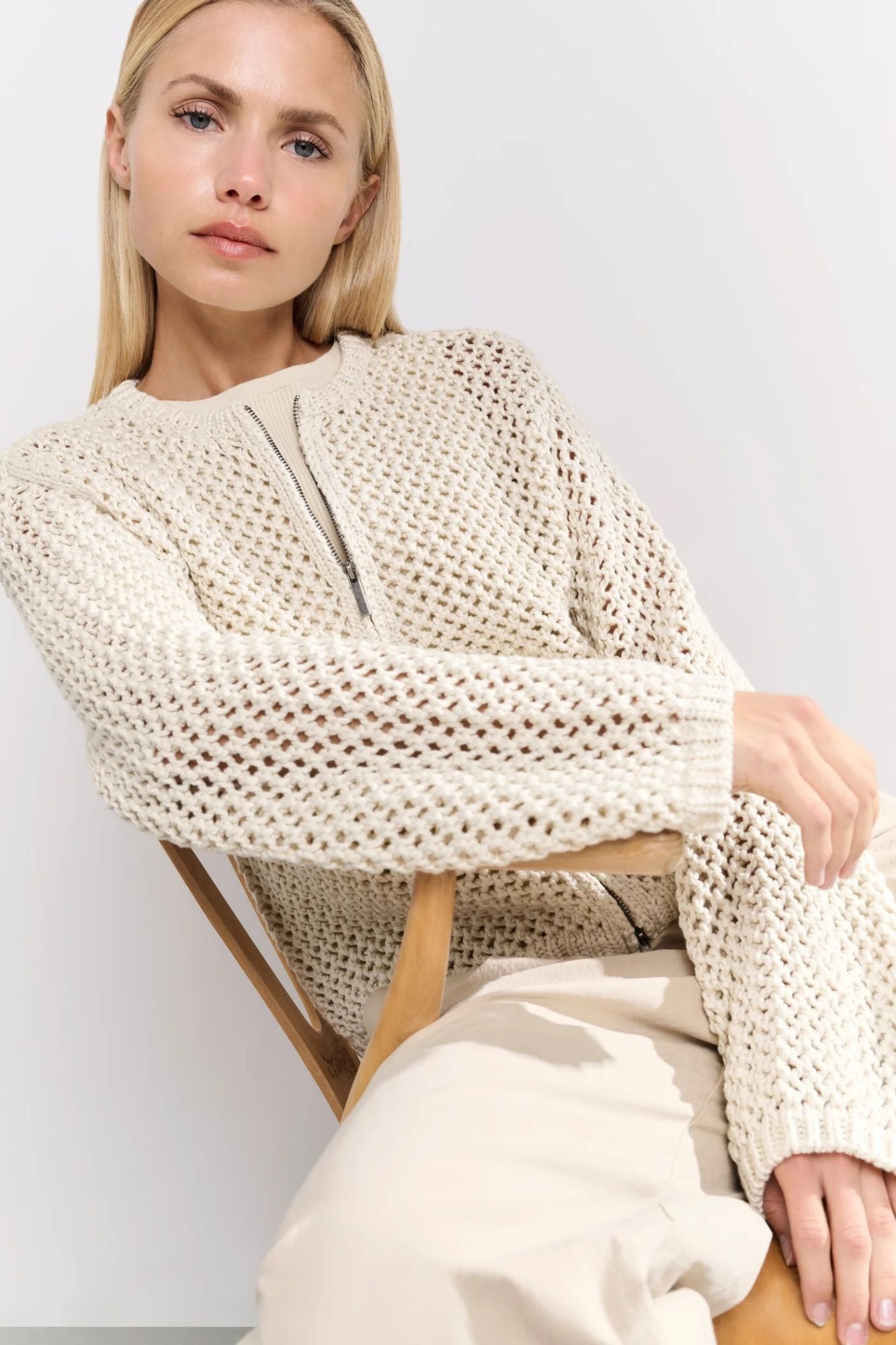 Summer Mesh Stitch Cardigan