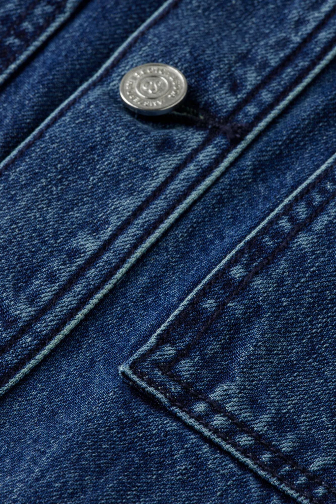 Worked Out Belted Denim Jacket