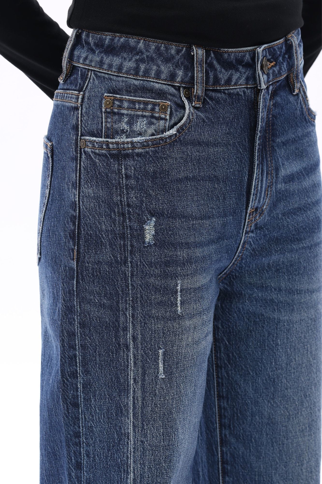 High Rise Straight Leg Jean