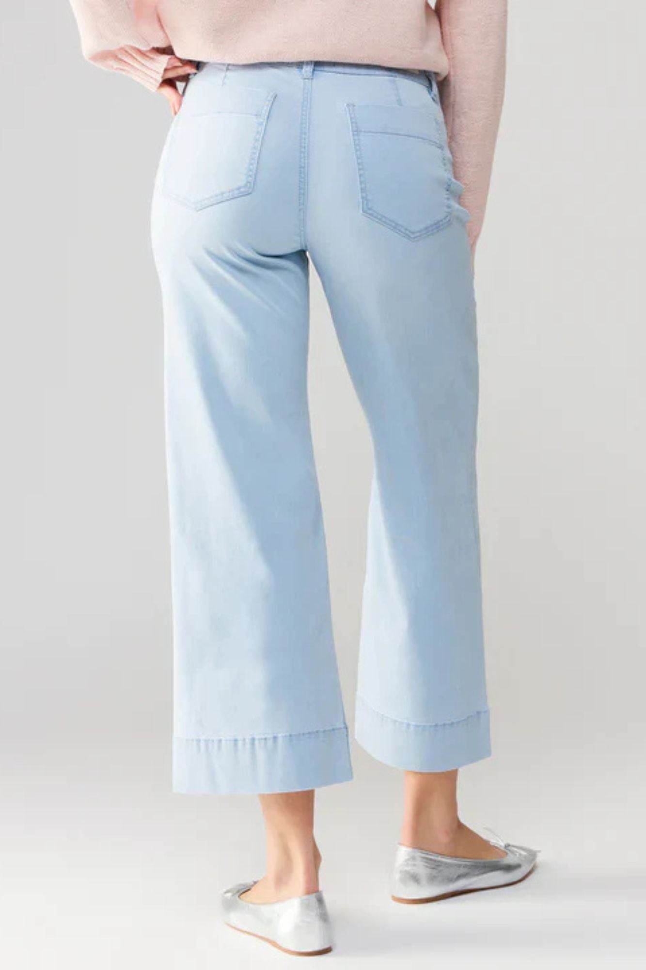 The Marine Crop Standard Rise Wide Leg