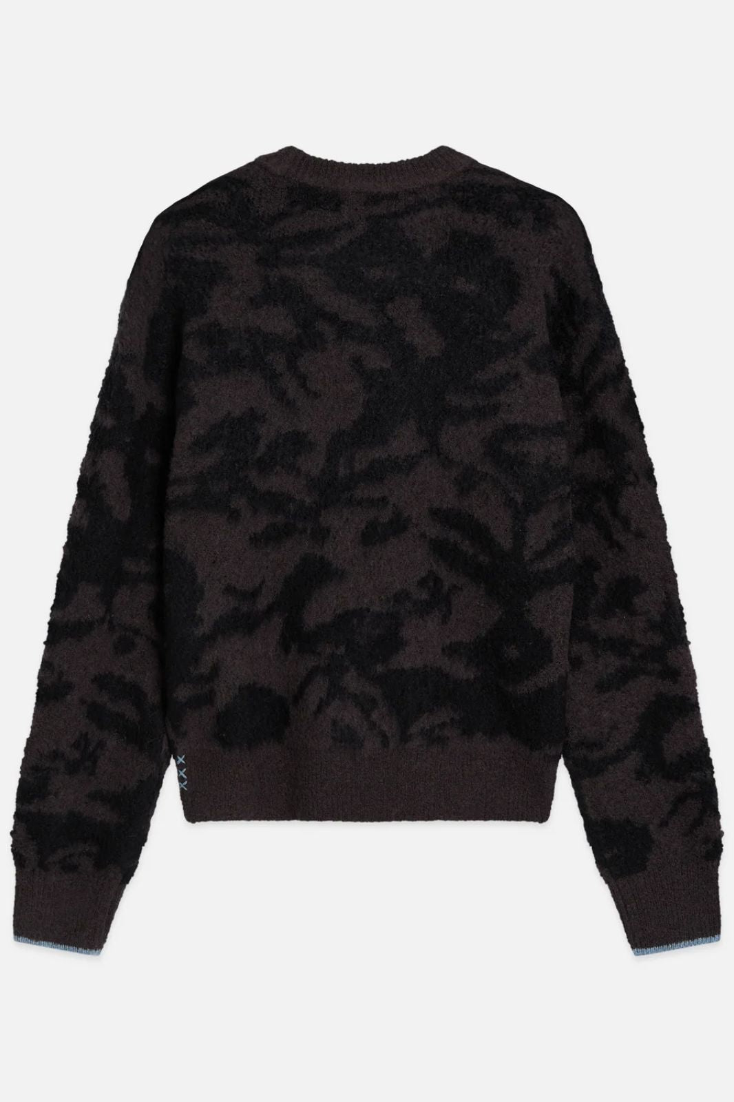 Fuzzy Jacquard Pullover