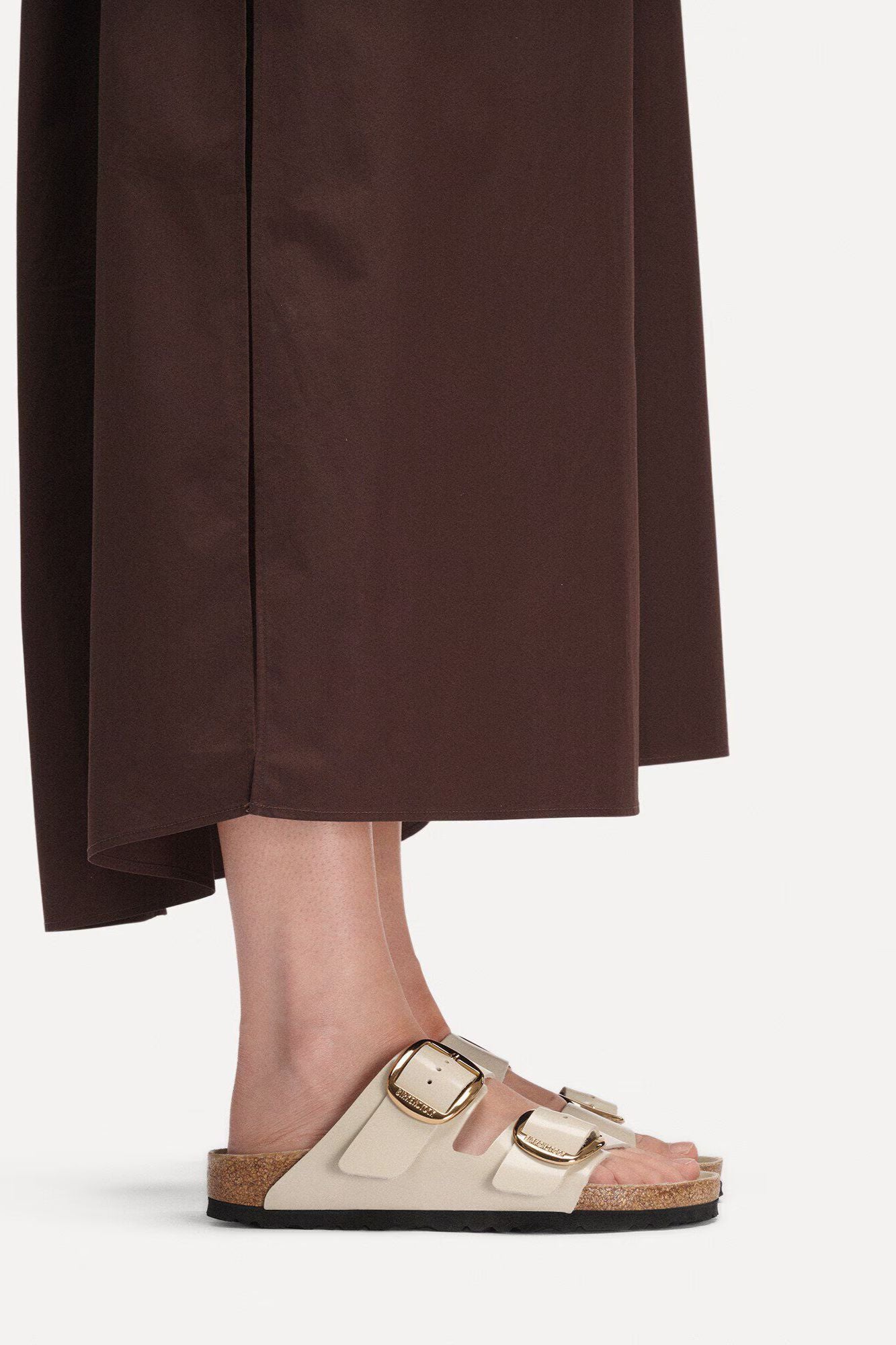Arizona Big Buckle Natural Leather Patent I Narrow