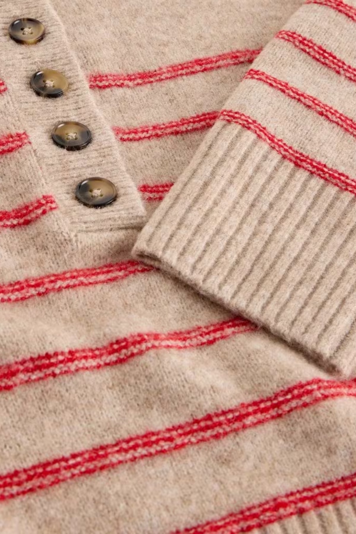 Stripe Henley Jumper