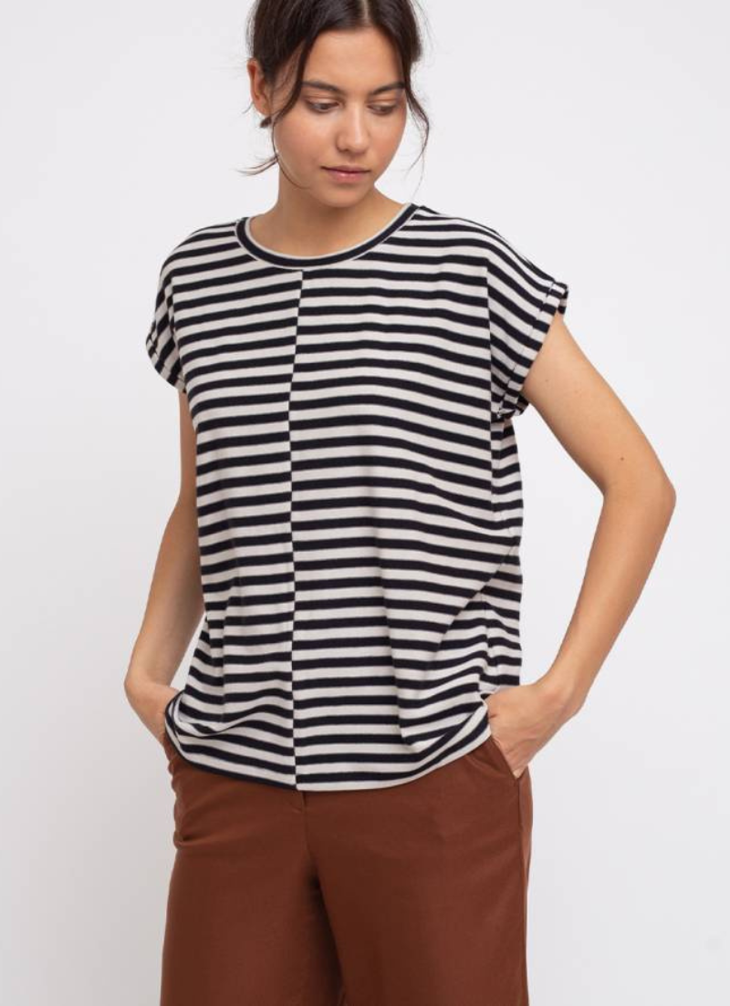 Haut rayé en maille Jarin