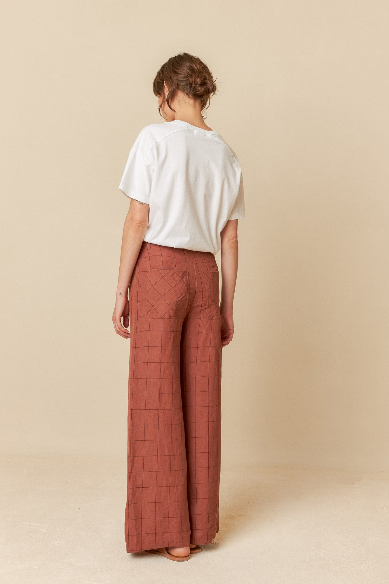 Windowpane Check Pants