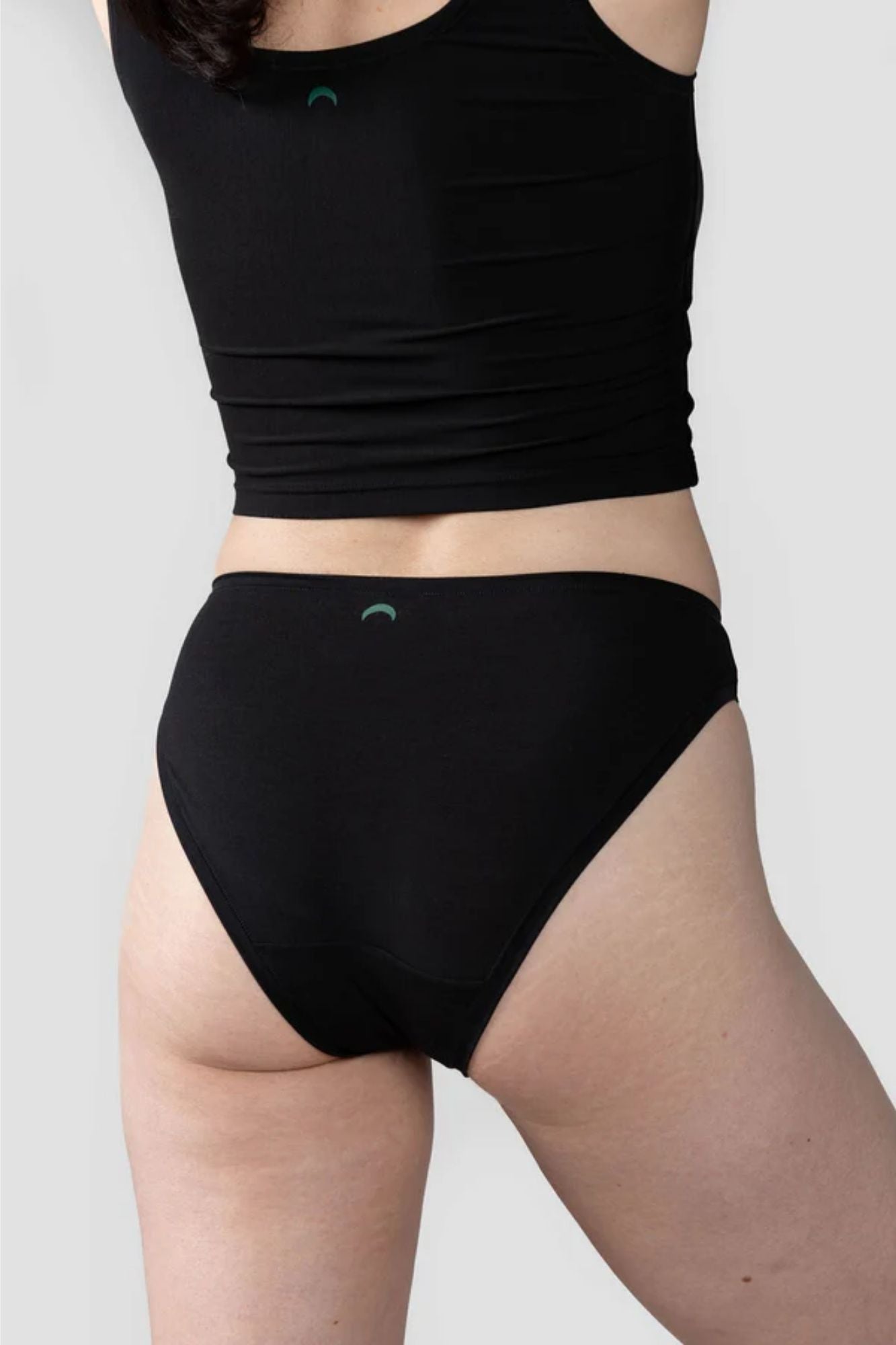 High Rise Bikini Mineral Undies | Black