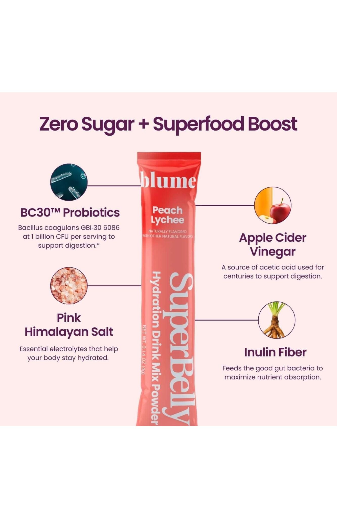 SuperBelly Peach Lychee