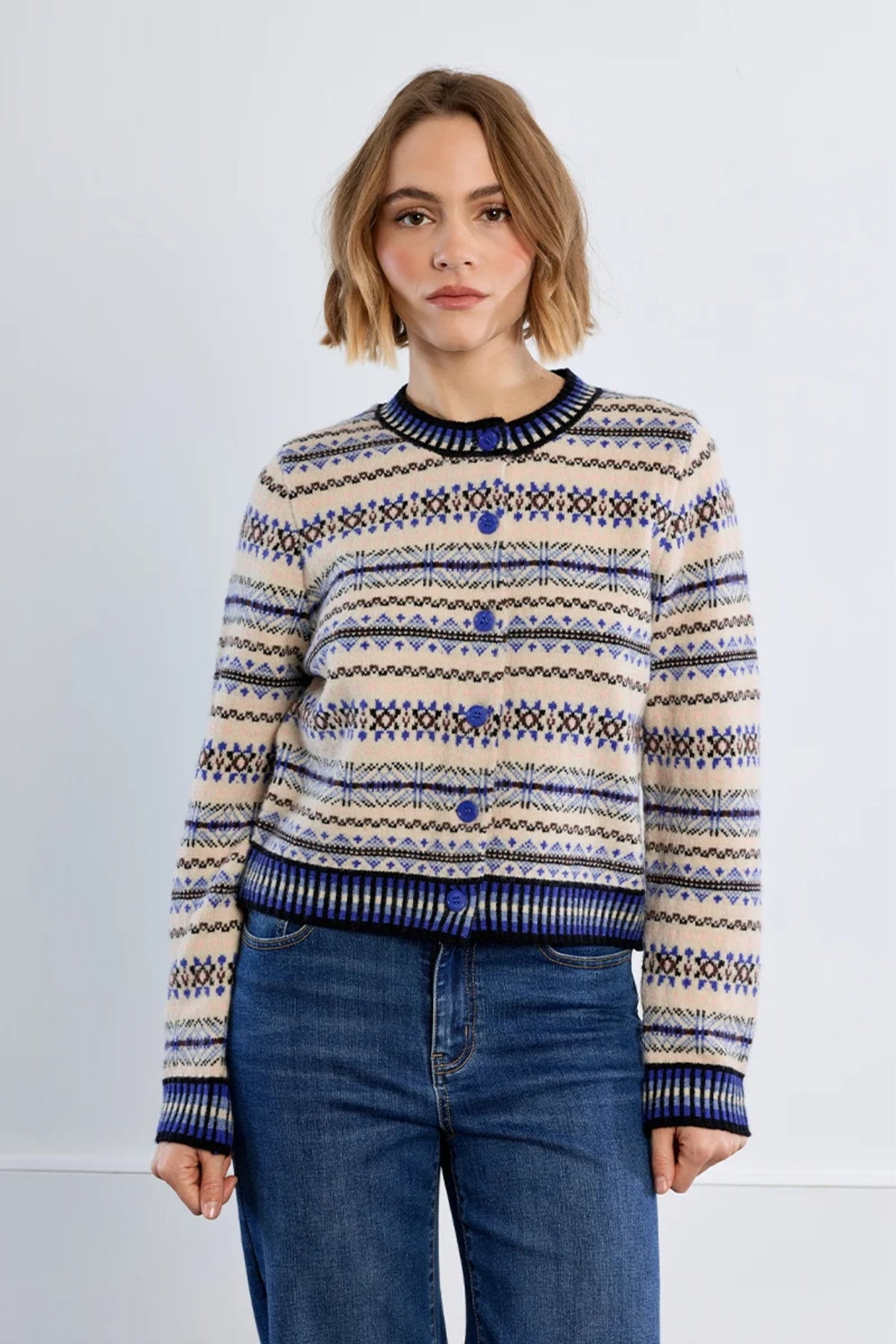 Tibetan Pattern Cardigan