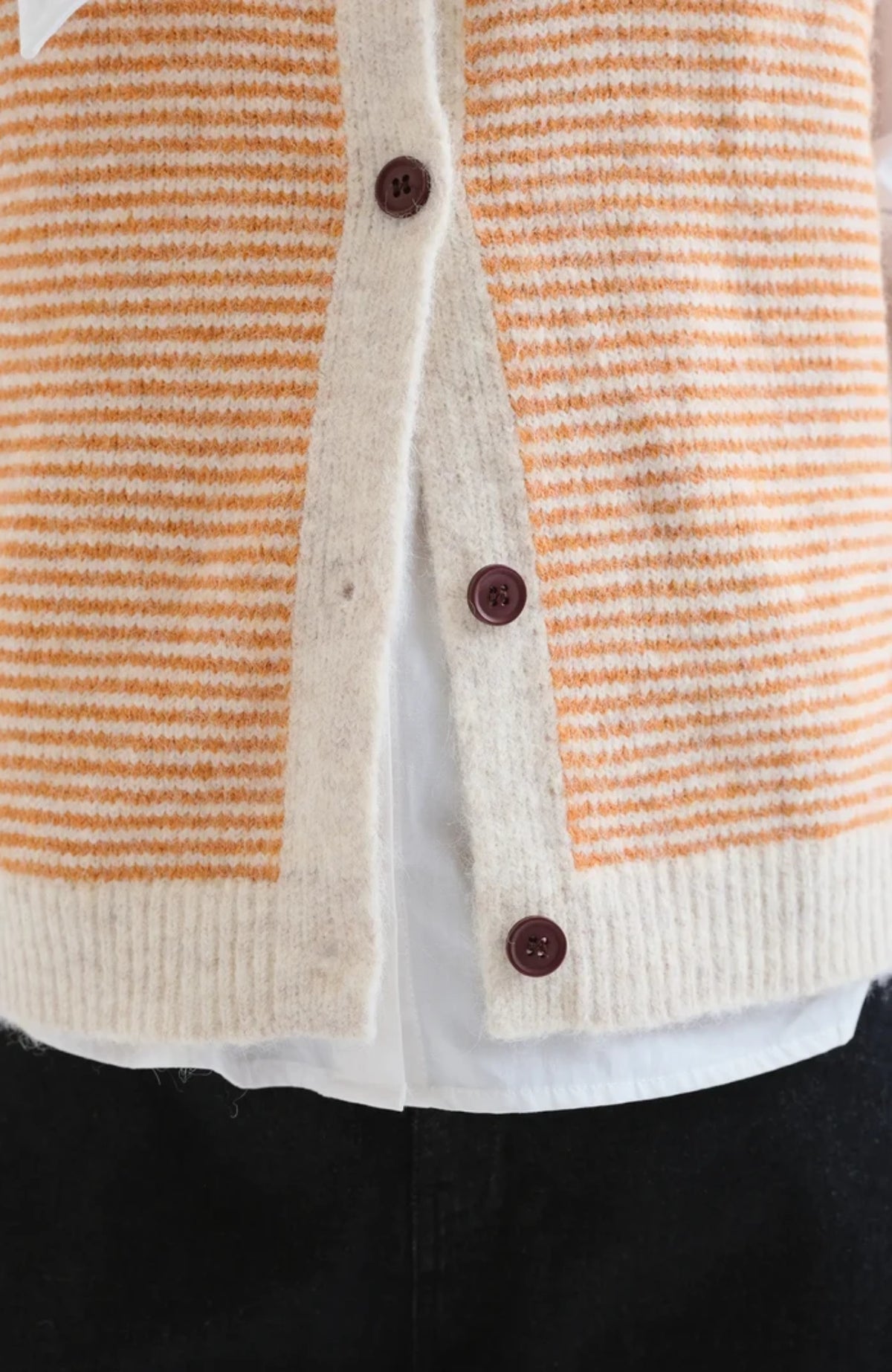 Stripe Cardi Vest