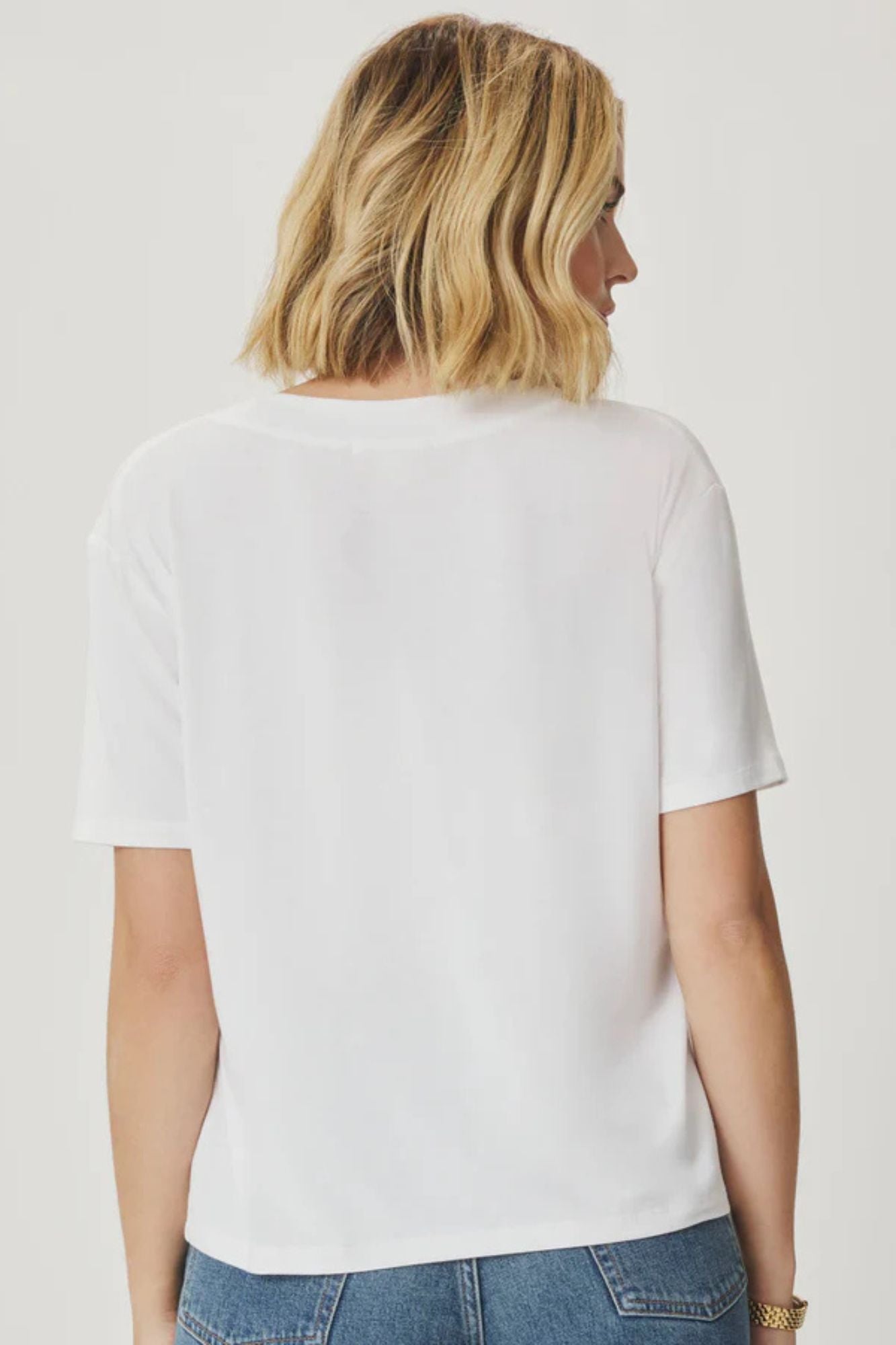 Kacey Bamboo V Neck SS Tee