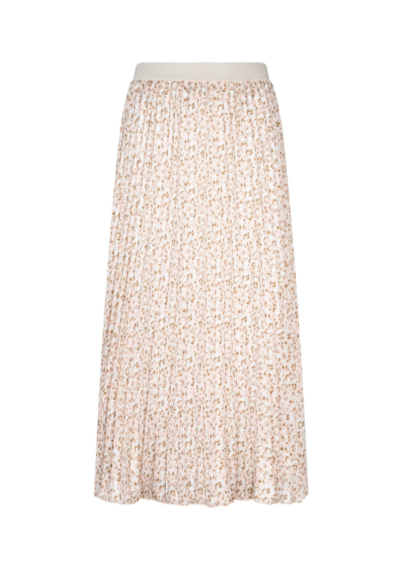 Lion Plisse Printed Skirt