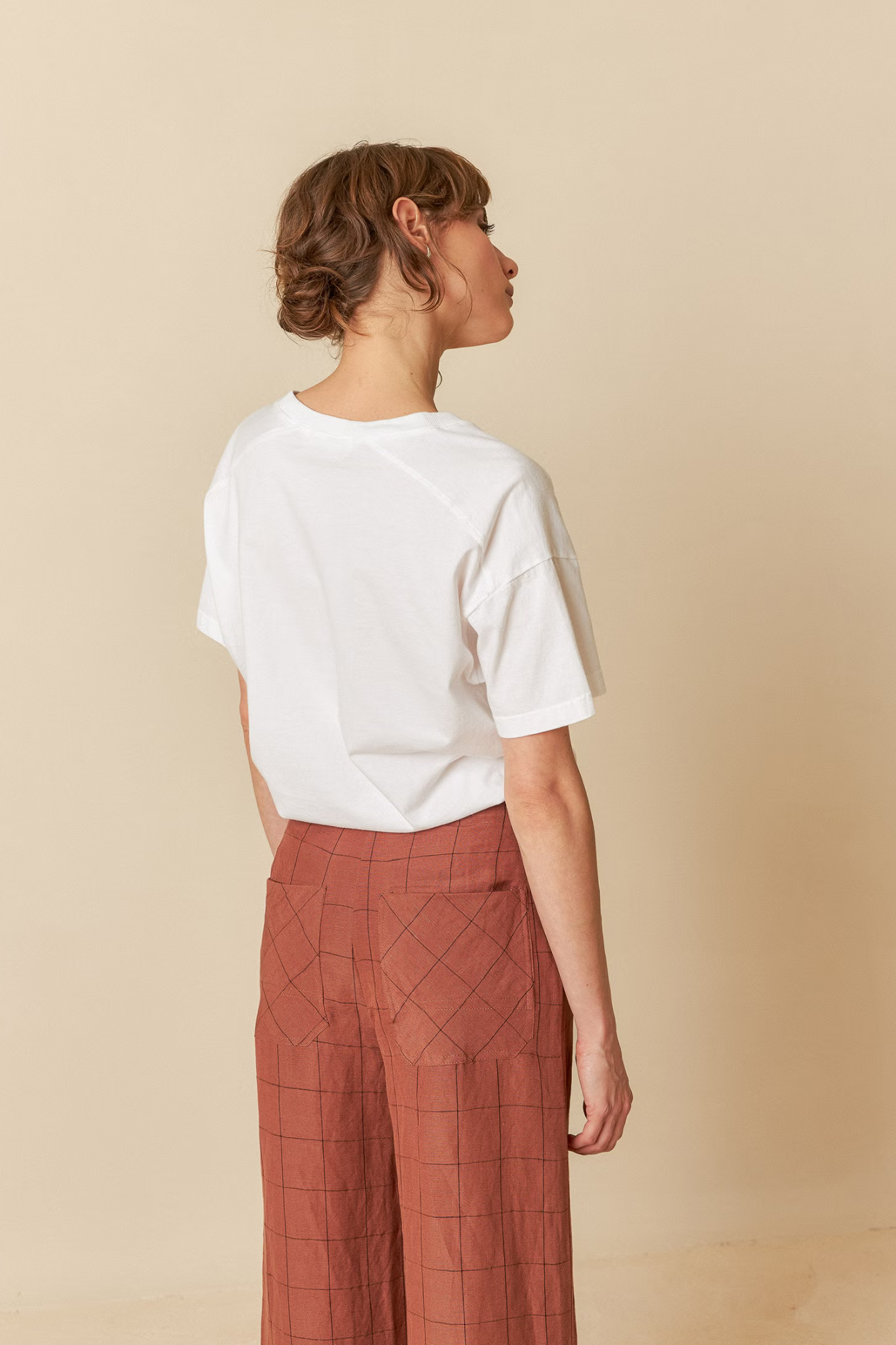 Windowpane Check Pants