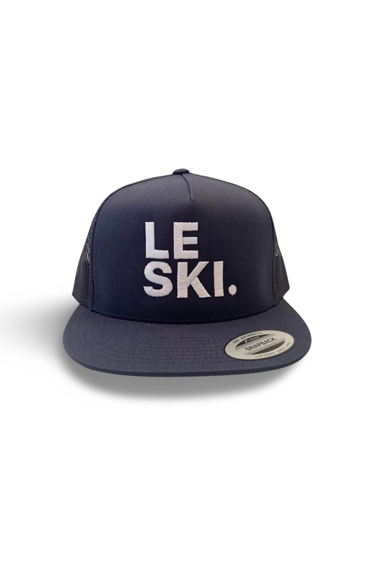 LE SKI. Snapback Canvas Hat