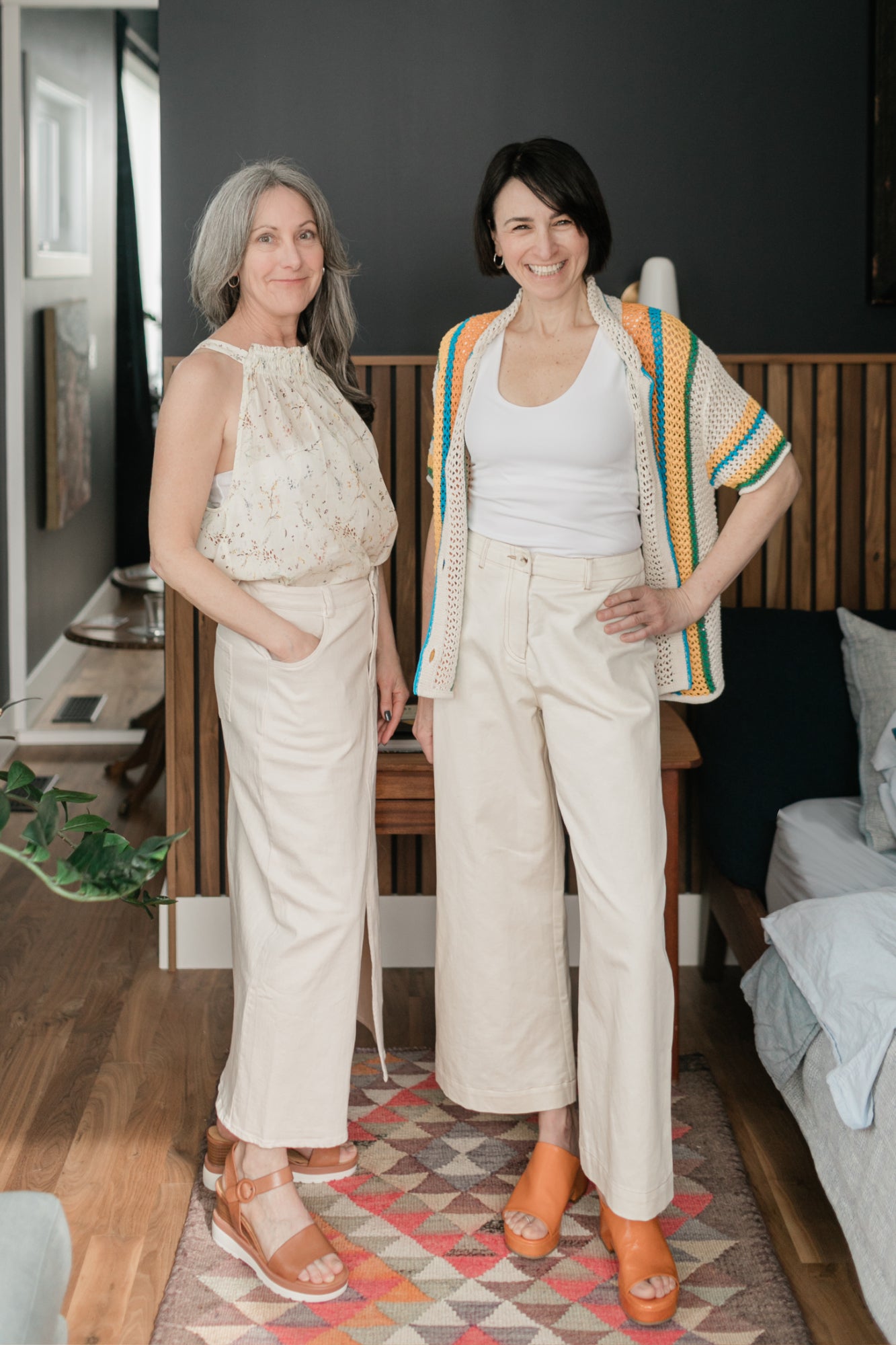 Gabardine Crop Trousers