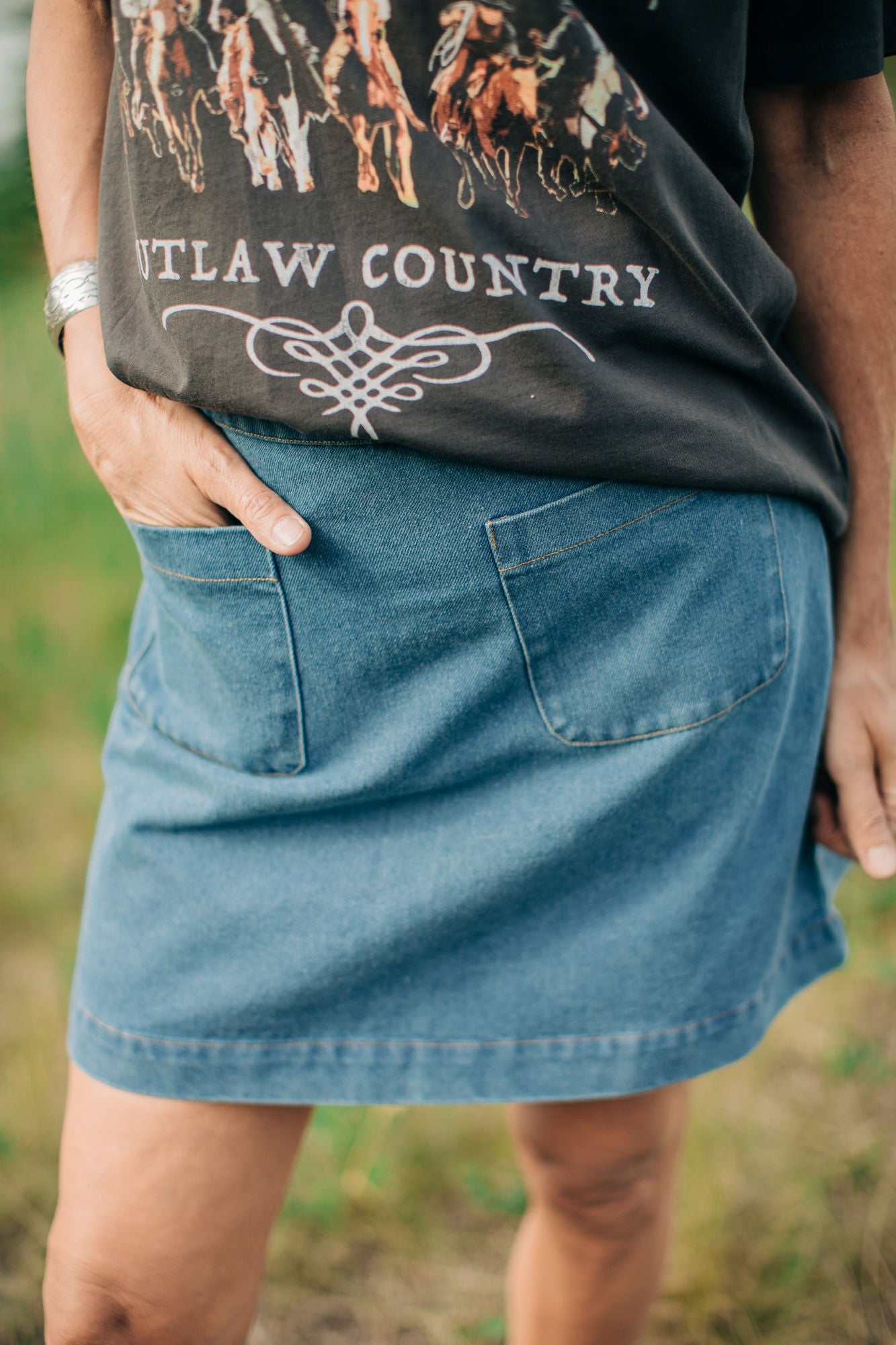 Jamila Denim Skirt