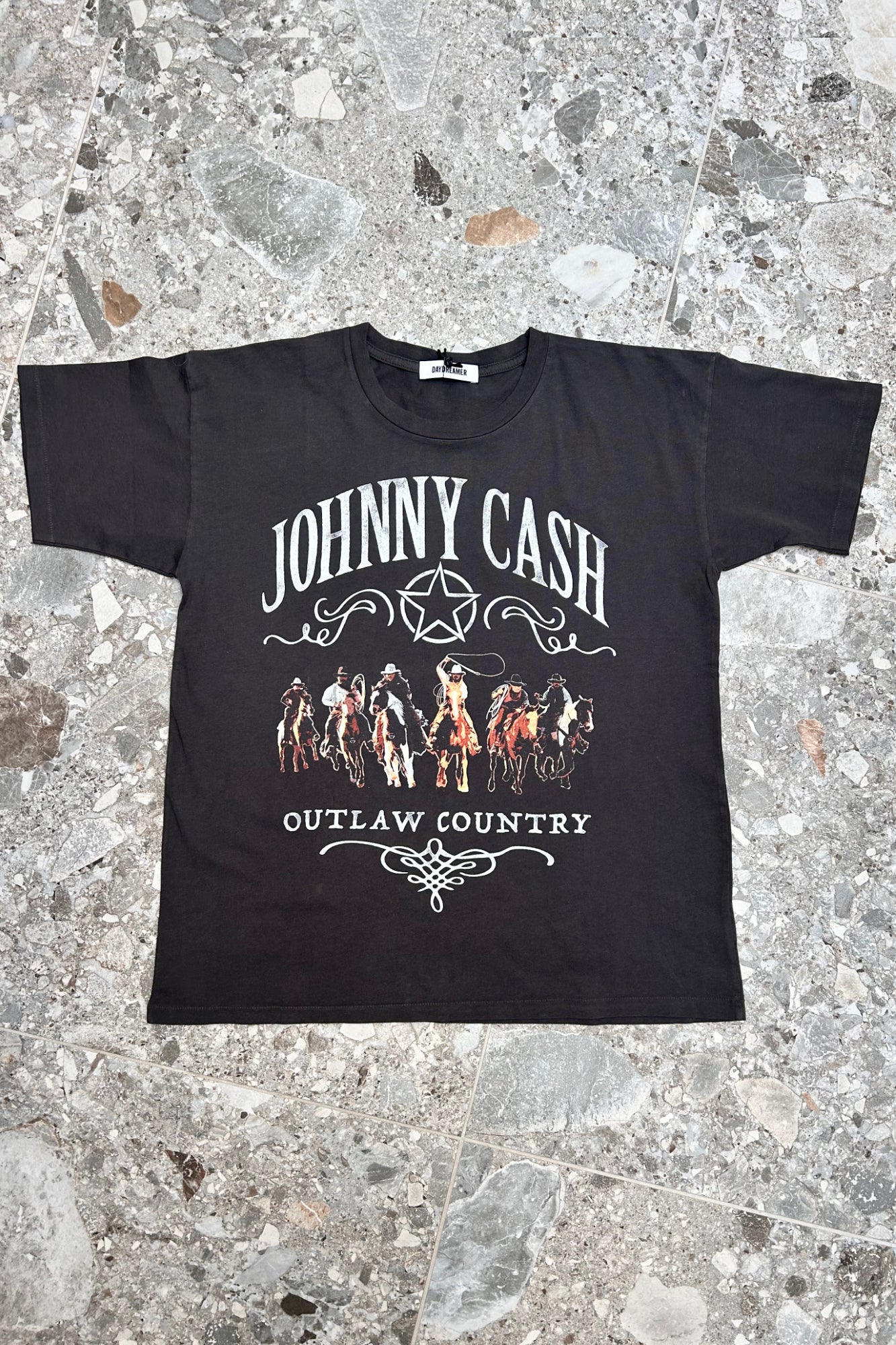 Johnny Cash Outlaw Country Merch Tee