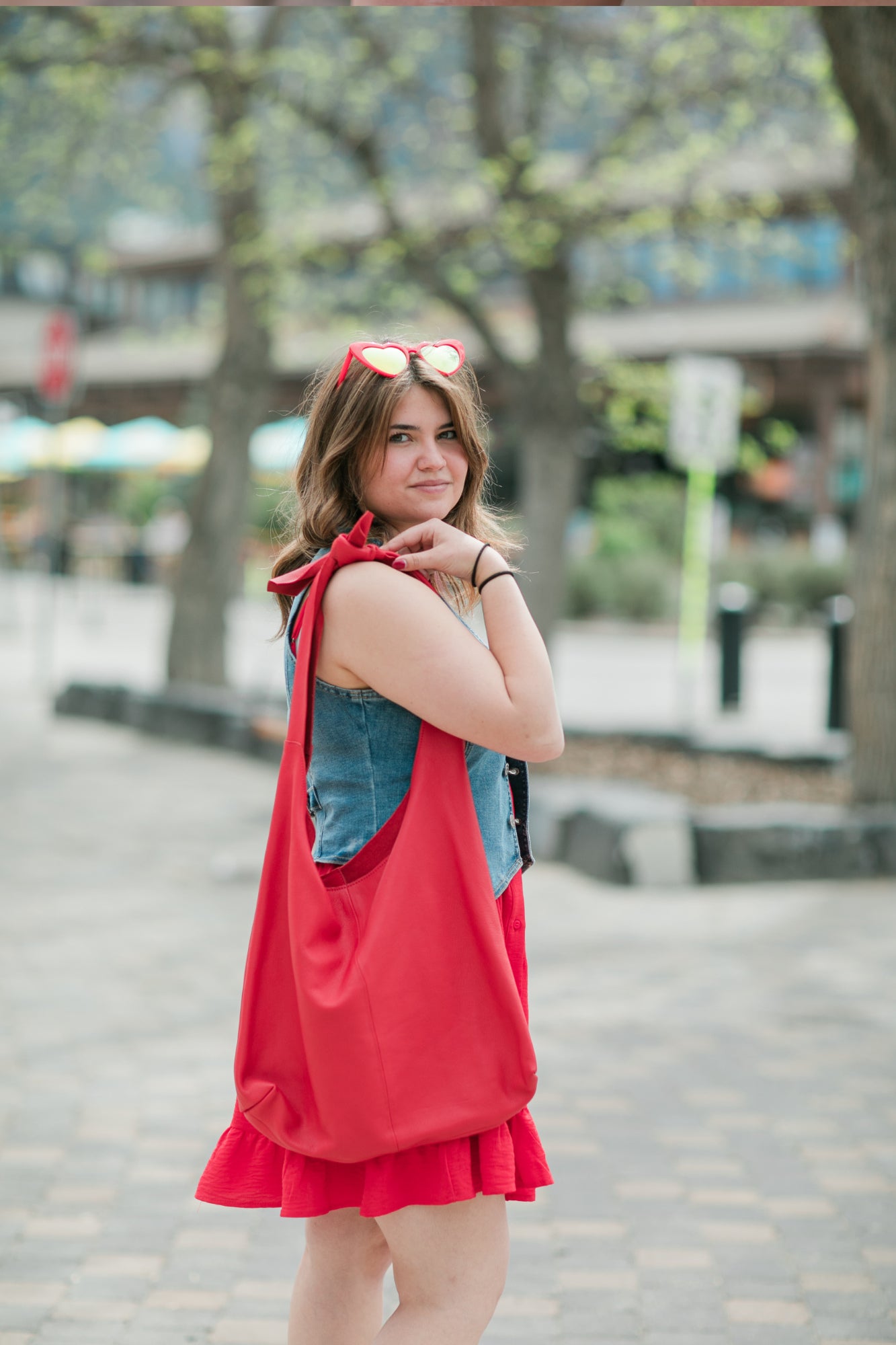 Knot Leather Shoulder Bag