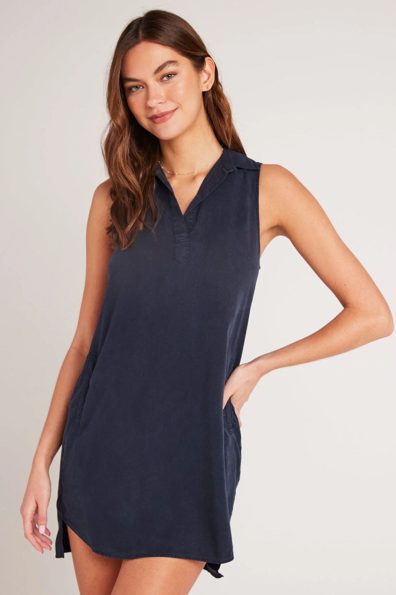 Short Sleeve A Line Dress
