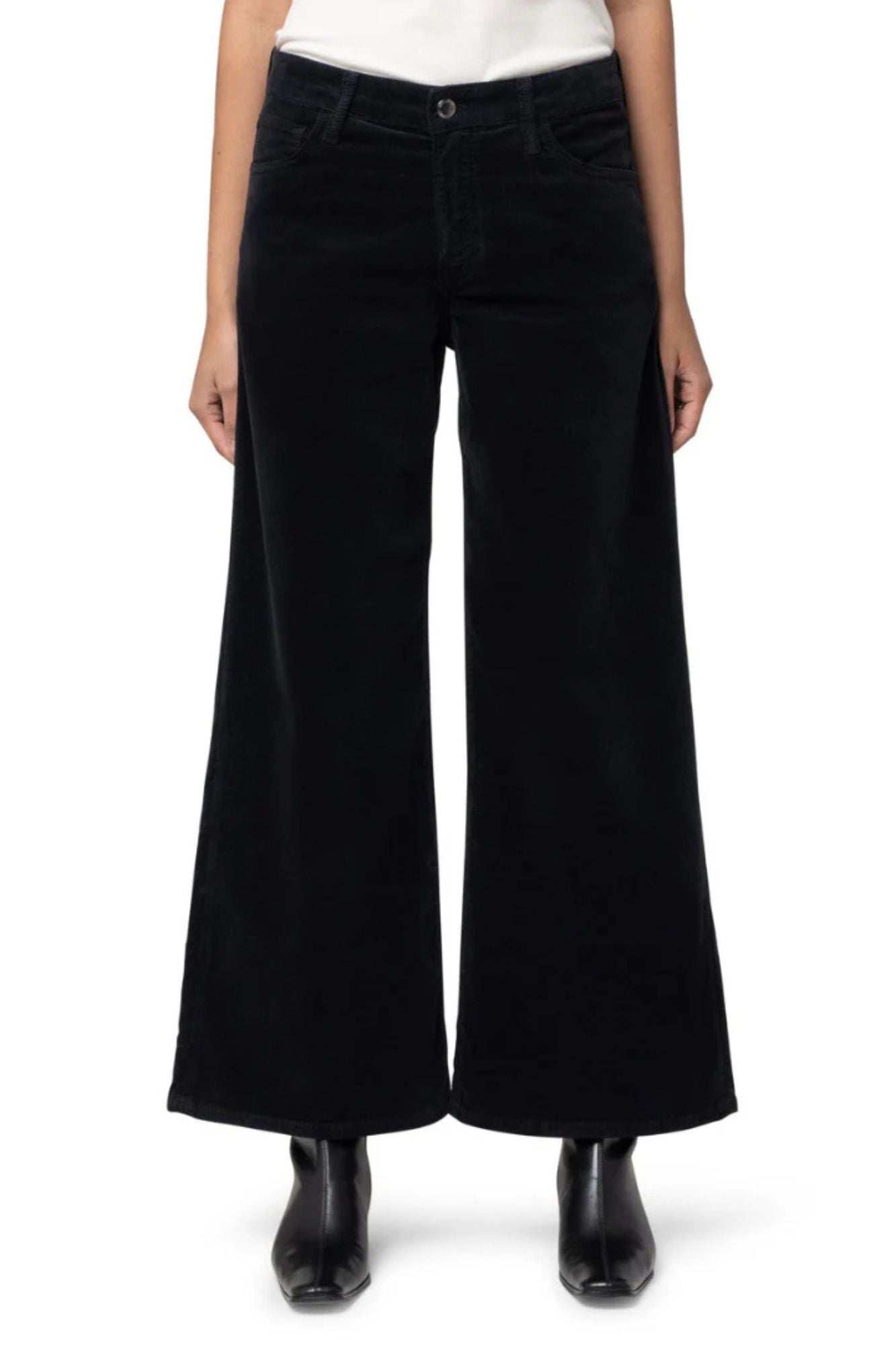 Paloma Mid Rise Wide Leg Velvet