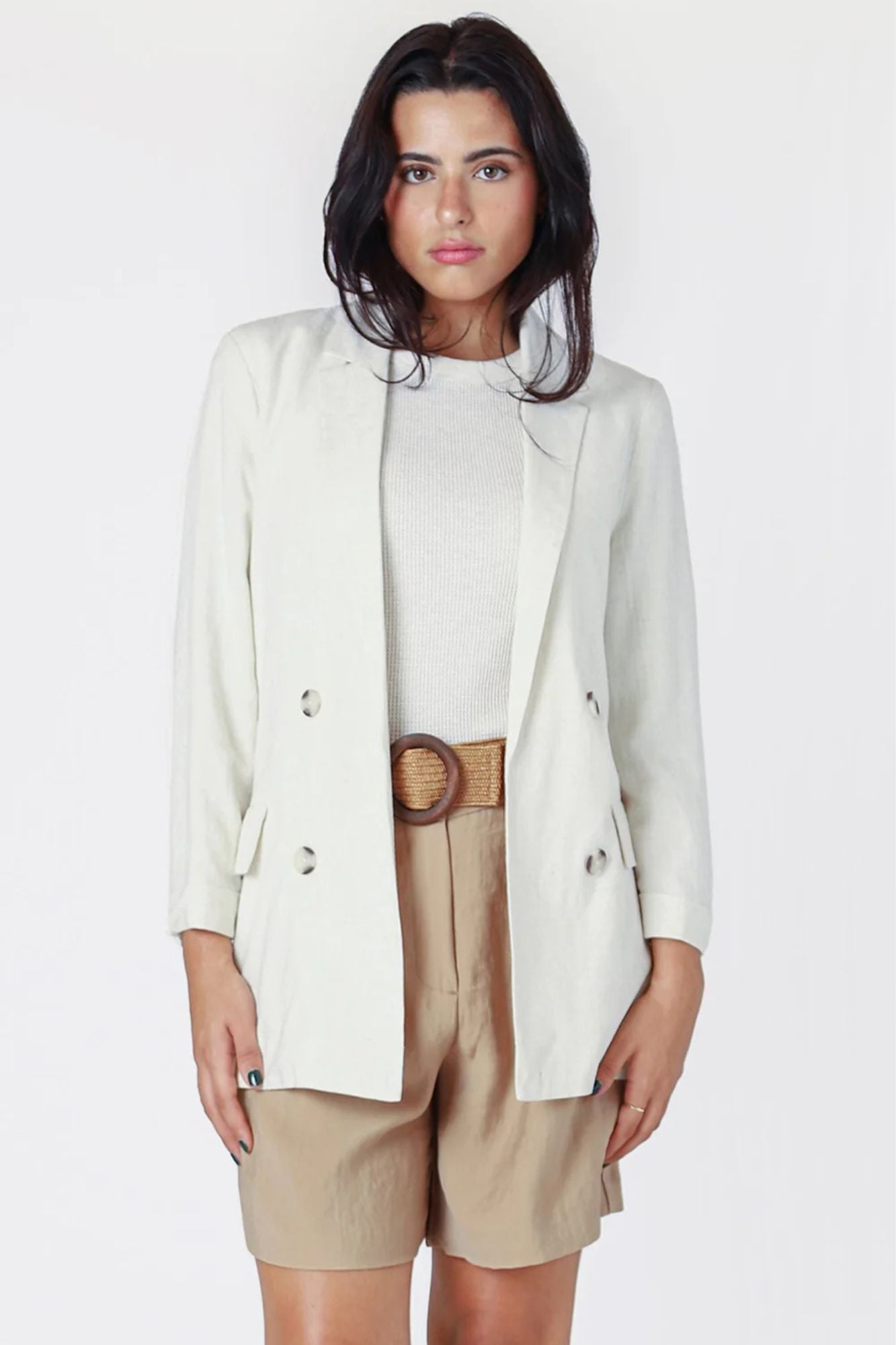 Open Linen Blazer