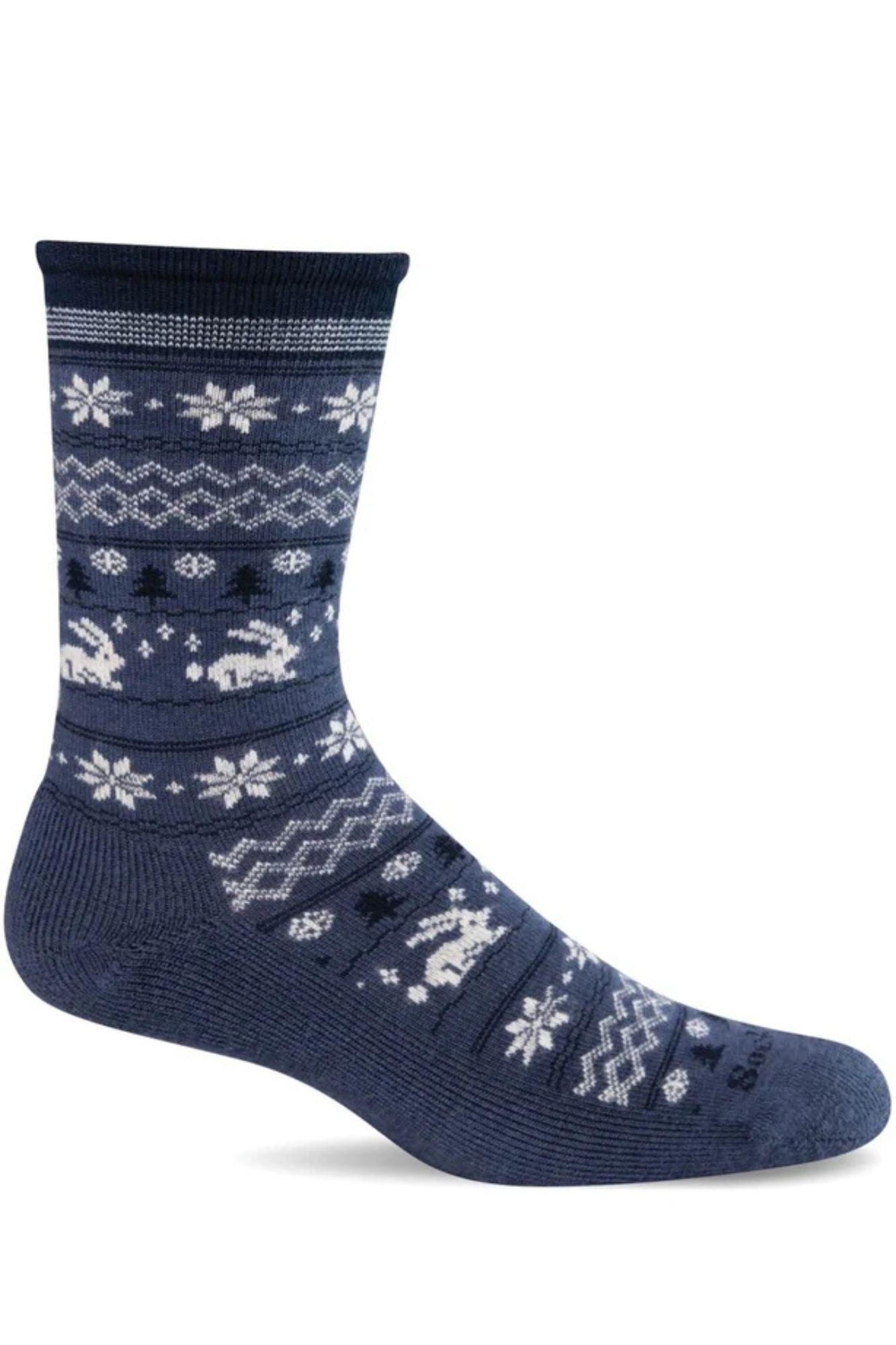 Folksy Fairisle Crew Socks