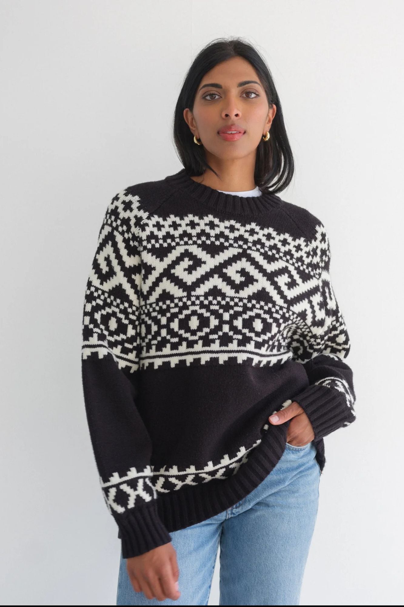 Fair Isle Knit Sweater