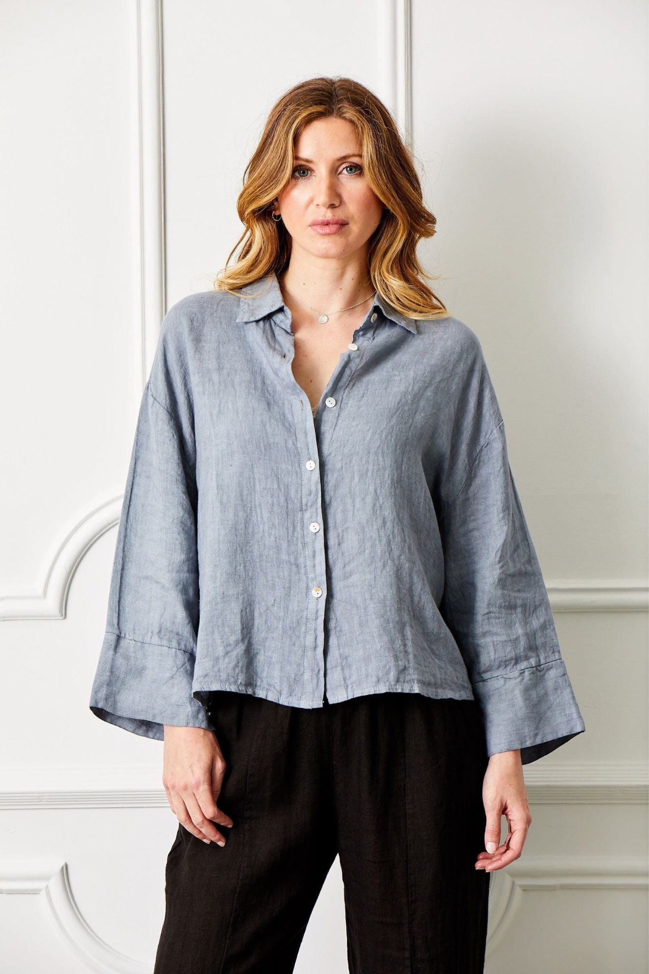 Lago High Low Linen Shirt