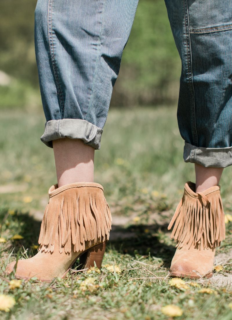 Ilana Fringe Short Bootie