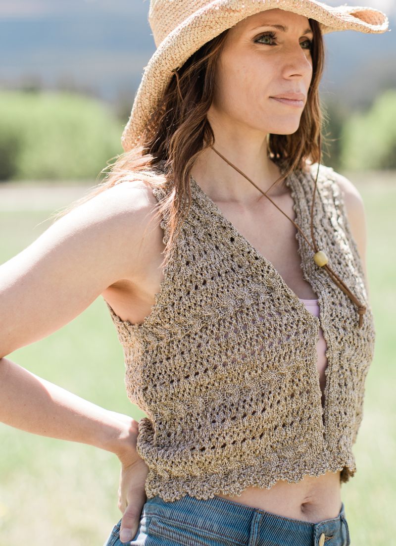 Jaz Pointelle Sweater Vest