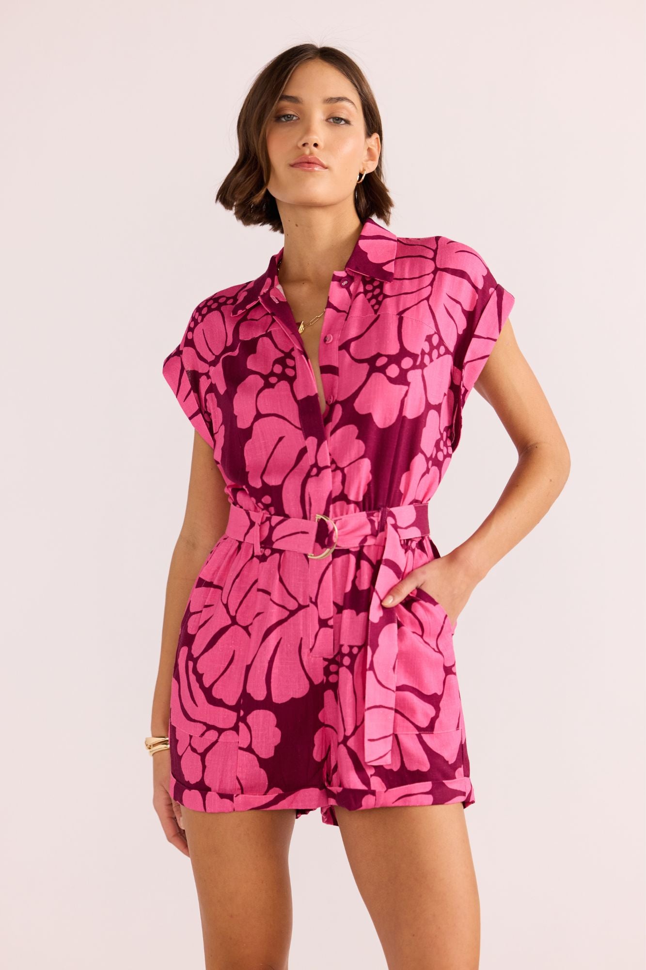 Persephone Belted Playsuit